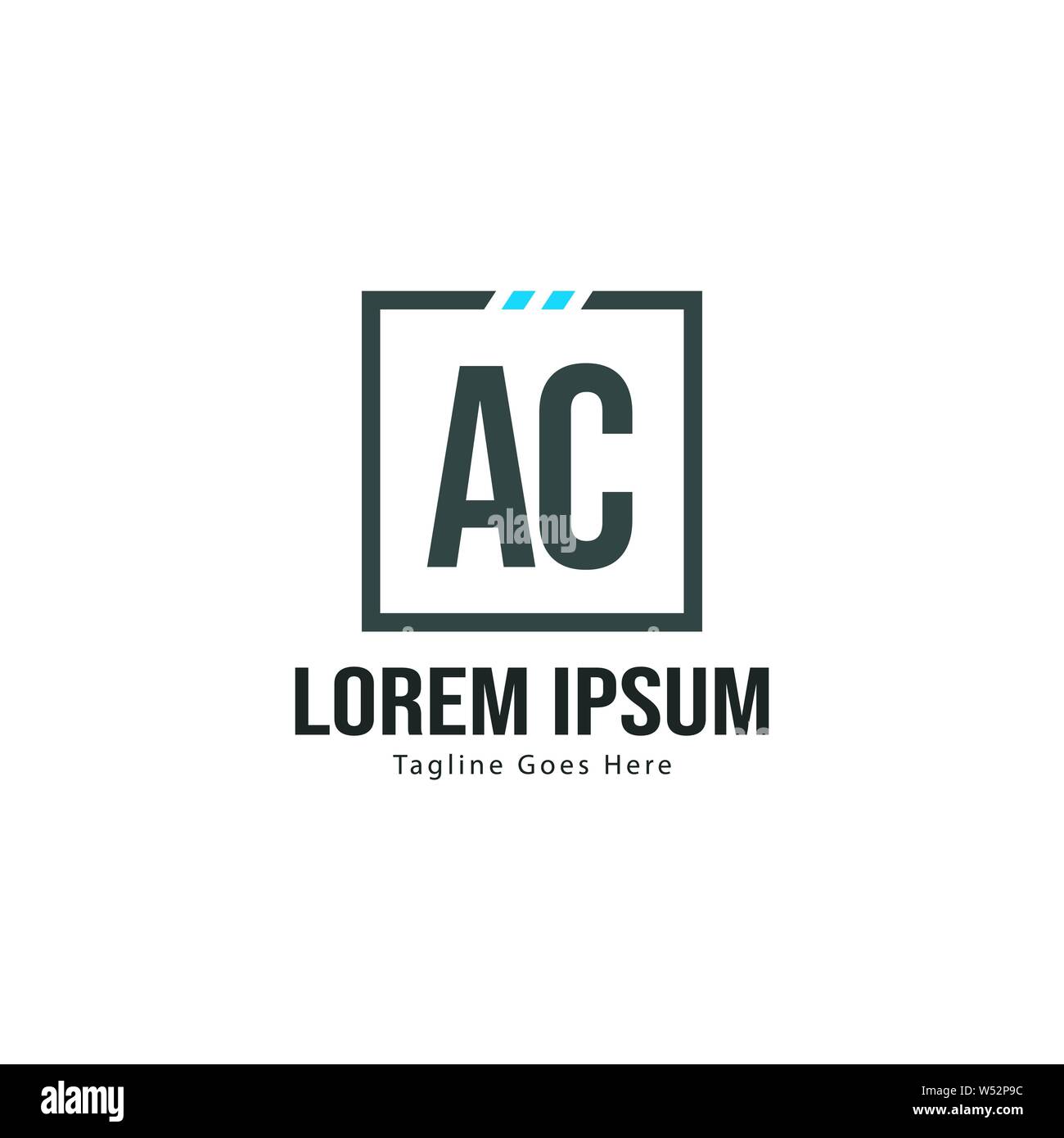 AC Letter Logo Design. Creative Modern AC Letters Icon Illustration ...