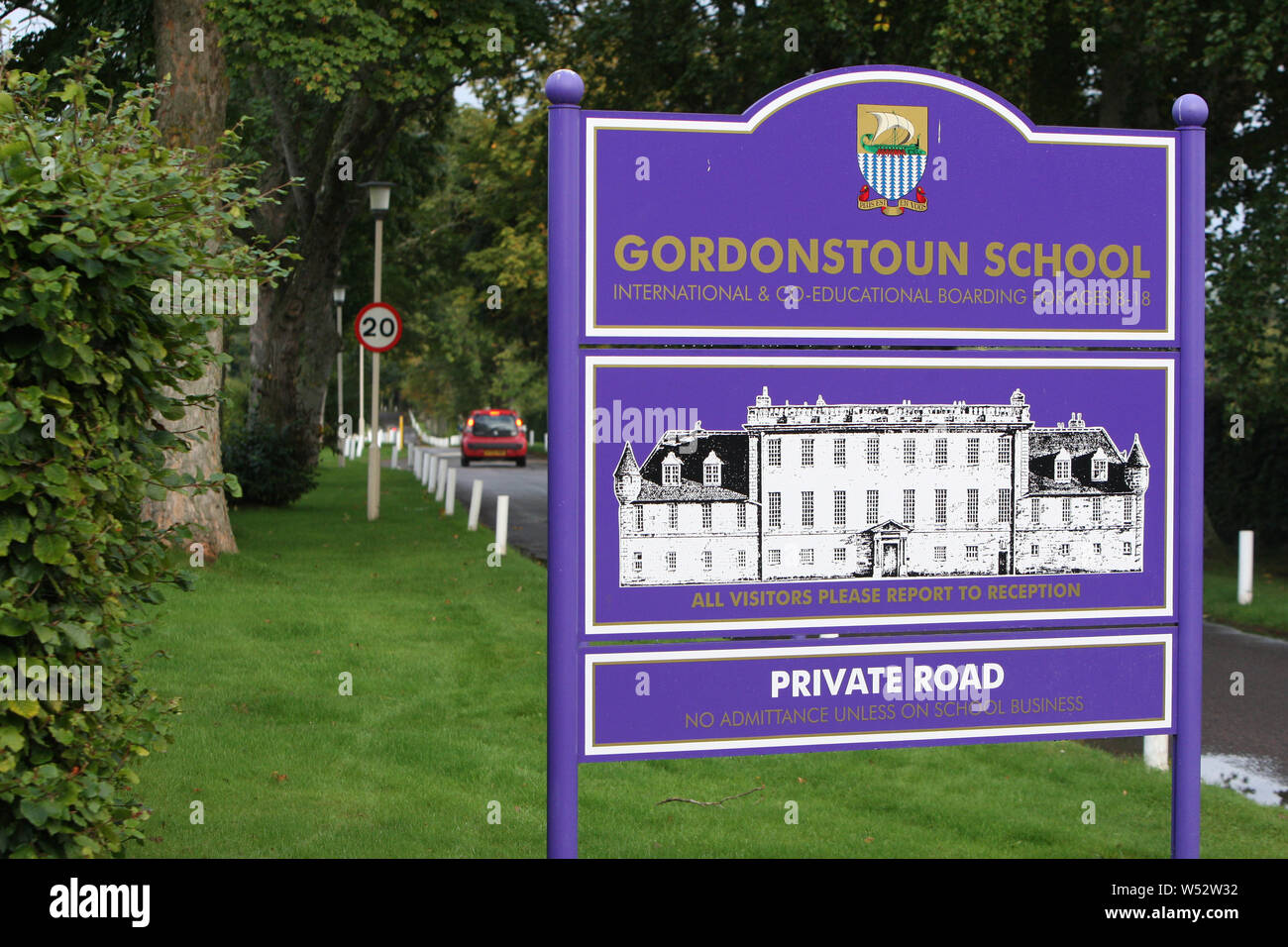 Elgin, UK, 26 July 2019. FILE PHOTO. It has been announced today that Gordonstoun school in Elgin is to be examined as part of the Scottish Child Abuse Inquiry. Photo taken 23 September 2015. Credit: Andrew Smith Stock Photo