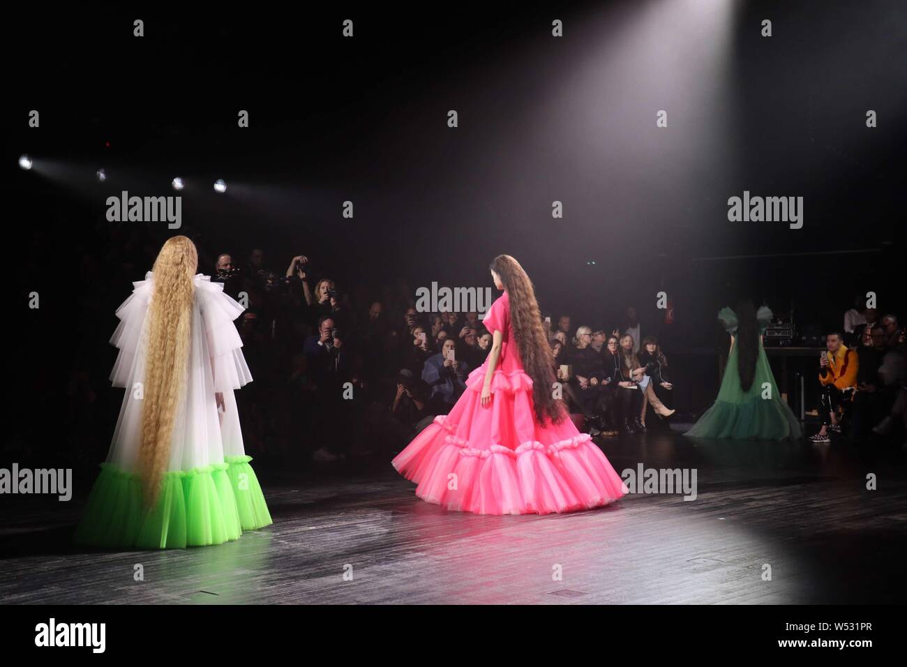 Models Display New Creations At The Viktor Rolf Viktor And Rolf Fashion Show During The Paris Haute Couture Fashion Week Spring Summer 19 In Paris Stock Photo Alamy