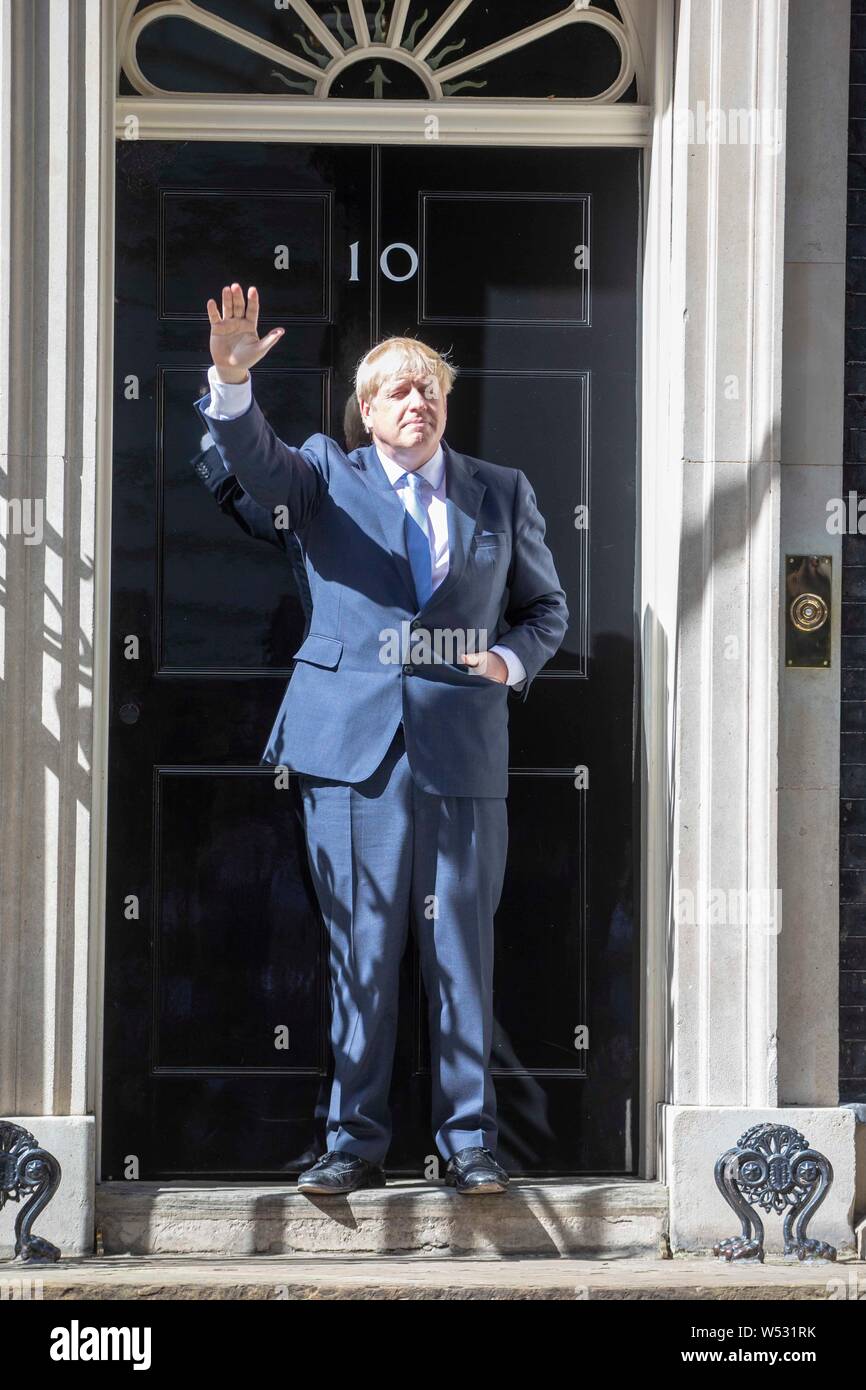 New Prime Minister Boris Johnson Speaks To Media Outside Number 10 Downing Street On July 24 19 In London England Boris Johnson Mp Was Elected Leader Of The Conservative And Unionist Party