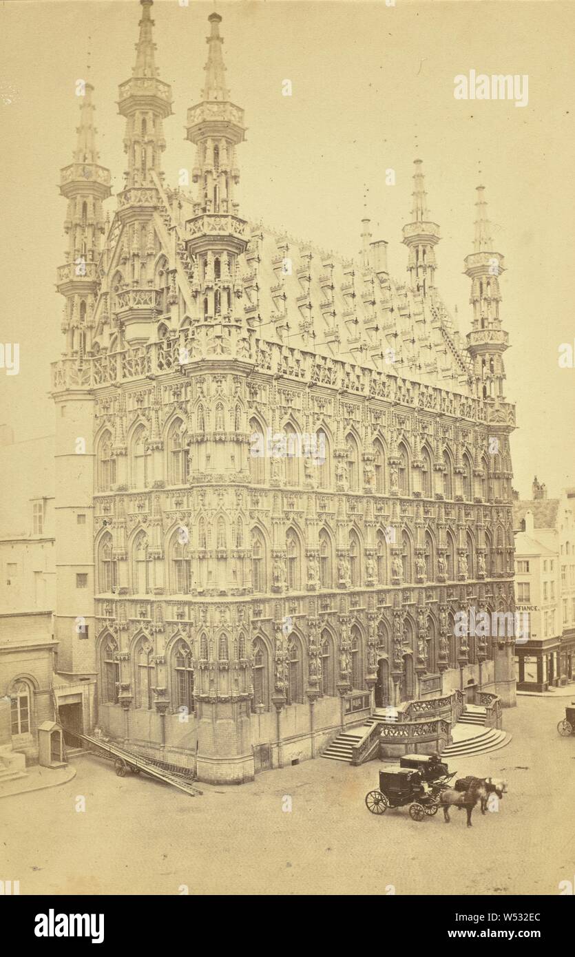 Hotel de ville, Louvain, Cundall & Fleming, Leuven, Belgium, 1866, Albumen  silver print, 17.5 × 11.3 cm (6 7/8 × 4 7/16 in Stock Photo - Alamy