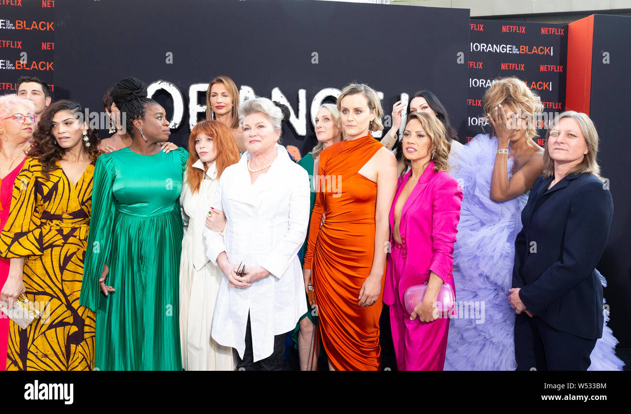 New York, United States. 25th July, 2019. Cast attends "Orange Is The
