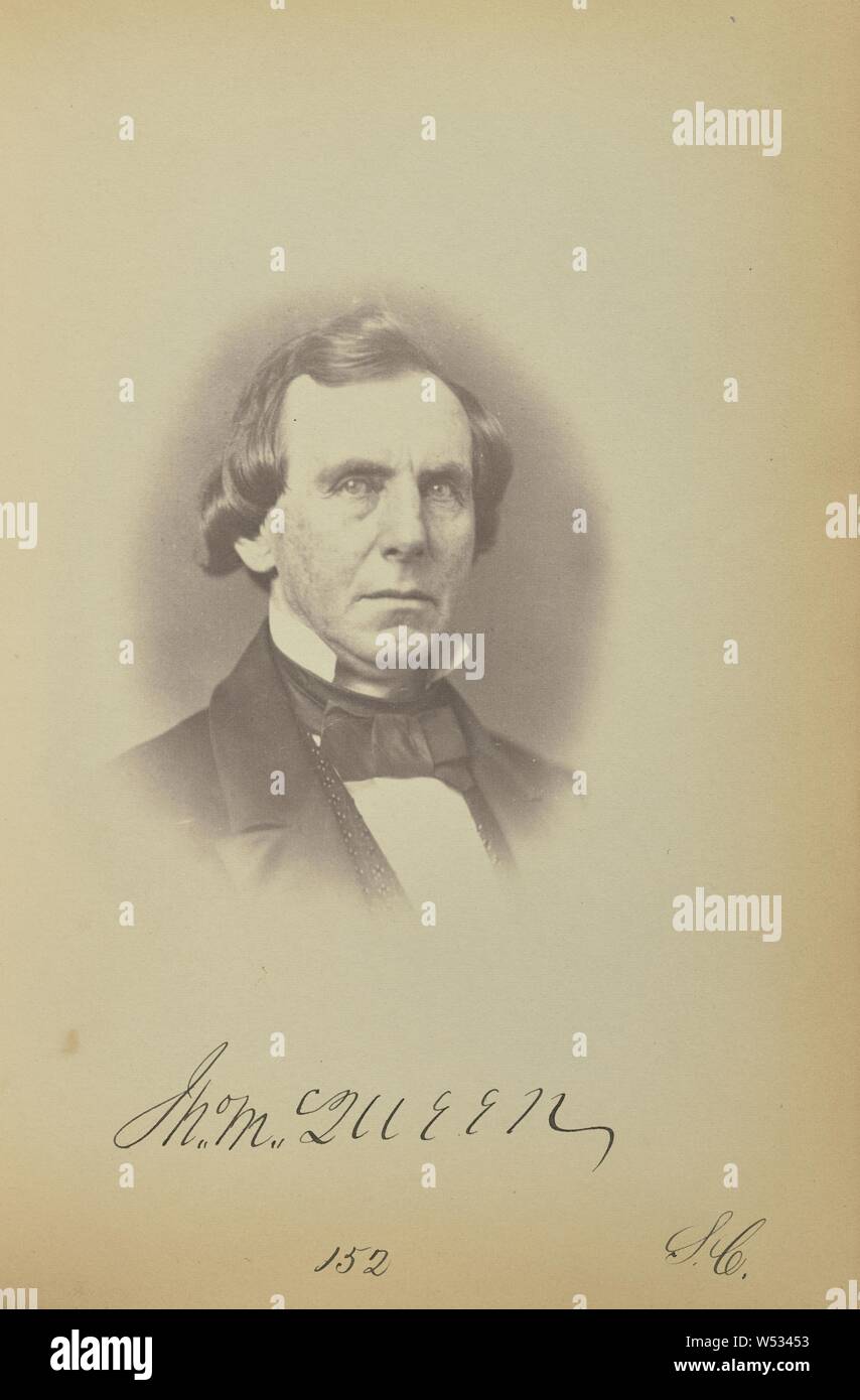 John McQueen, James Earle McClees (American, 1821 - 1887), Julian Vannerson (American, 1827 - after 1875), Washington, District of Columbia, United States, about 1859, Salted paper print, 8.6 × 6.7 cm (3 3/8 × 2 5/8 in Stock Photo