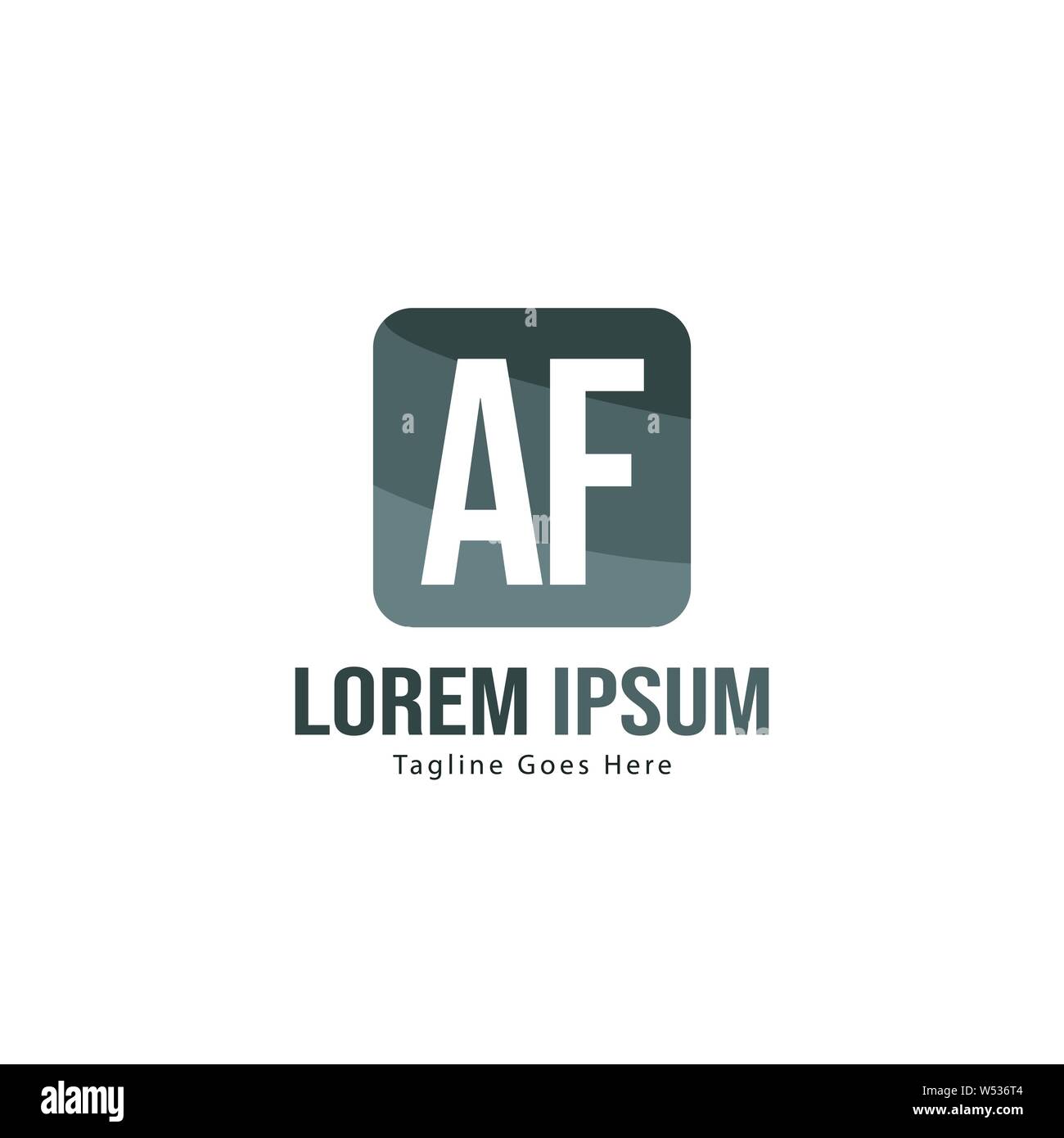 AF Letter Logo Design. Creative Modern AF Letters Icon Illustration ...