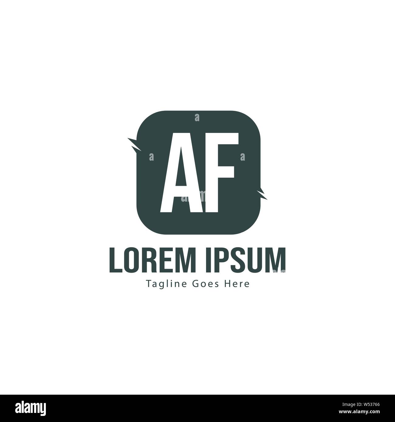 AF Letter Logo Design. Creative Modern AF Letters Icon Illustration ...