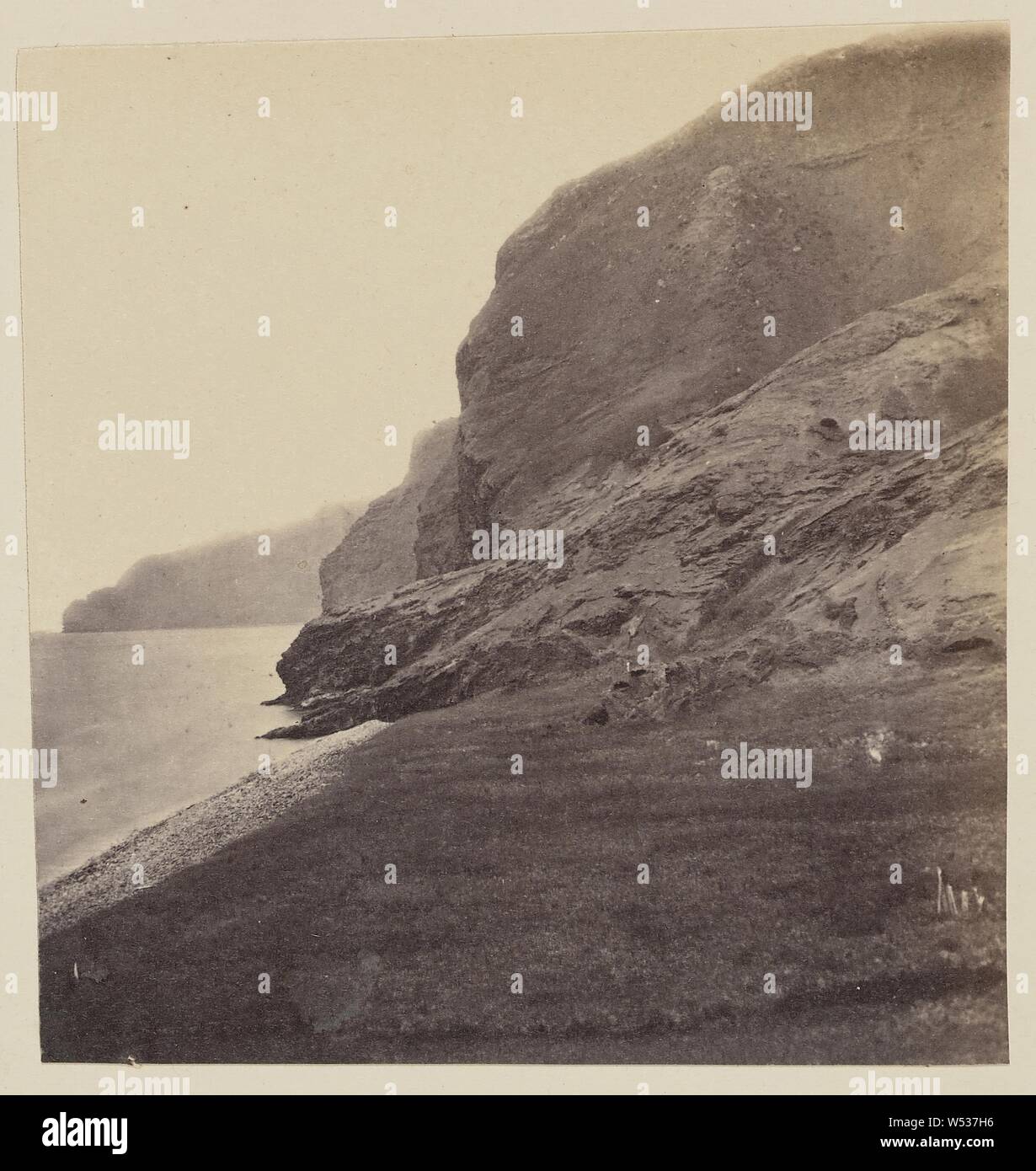 Scenes in the Island of Juan Fernandez, Helsby & Co., Chile, 1860, Albumen silver print, 7.6 × 7.2 cm (3 × 2 13/16 in Stock Photo