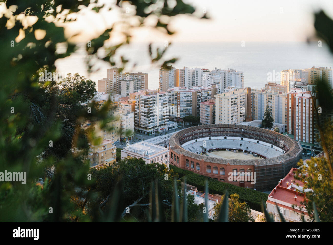 Plaza de Toros / bull ring in Malaga Stock Photo Alamy