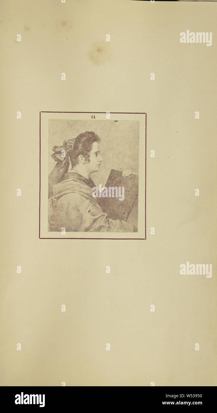 The Wife of Diego Rodriguez de Silva Y Velazquez, Juana Pacheco, Nikolaas Henneman (British, 1813 - 1893), London, England, 1847, Salted paper print, 6.4 × 5.1 cm (2 1/2 × 2 in Stock Photo