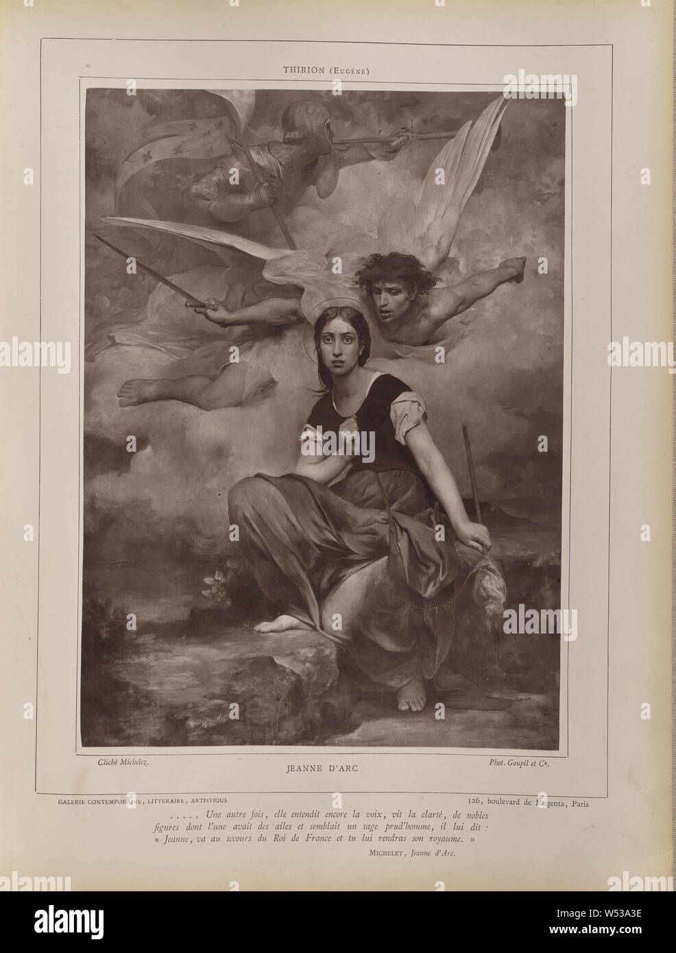 JEANNE D'ARC, about 1876–1882 Stock Photo