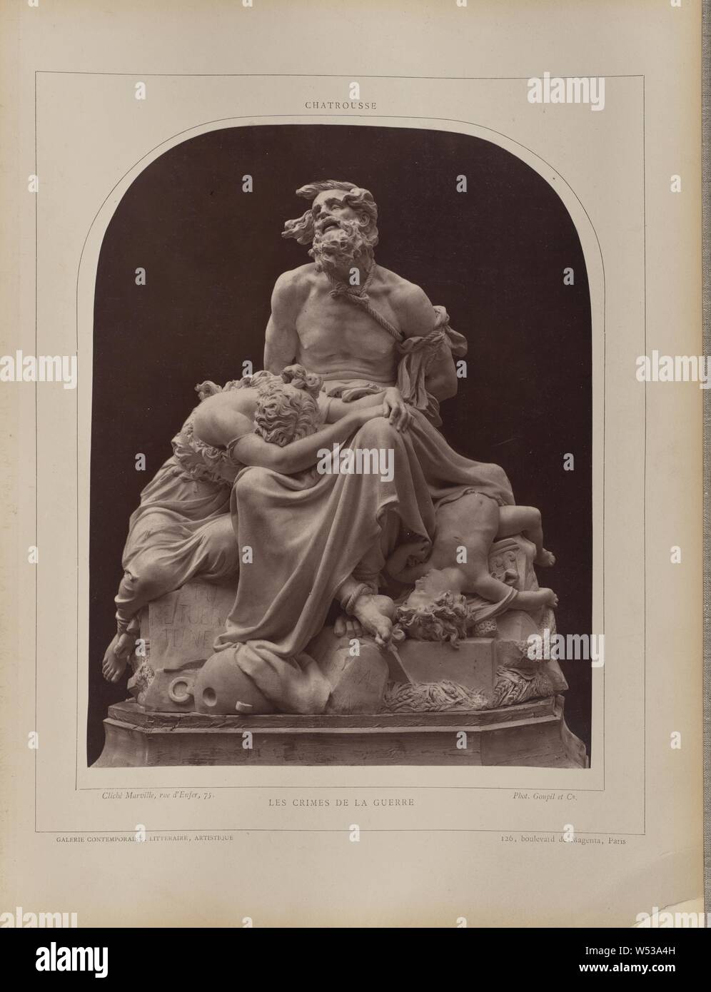 LES CRIMES DE LA GUERRE, about 1876–1882 Stock Photo