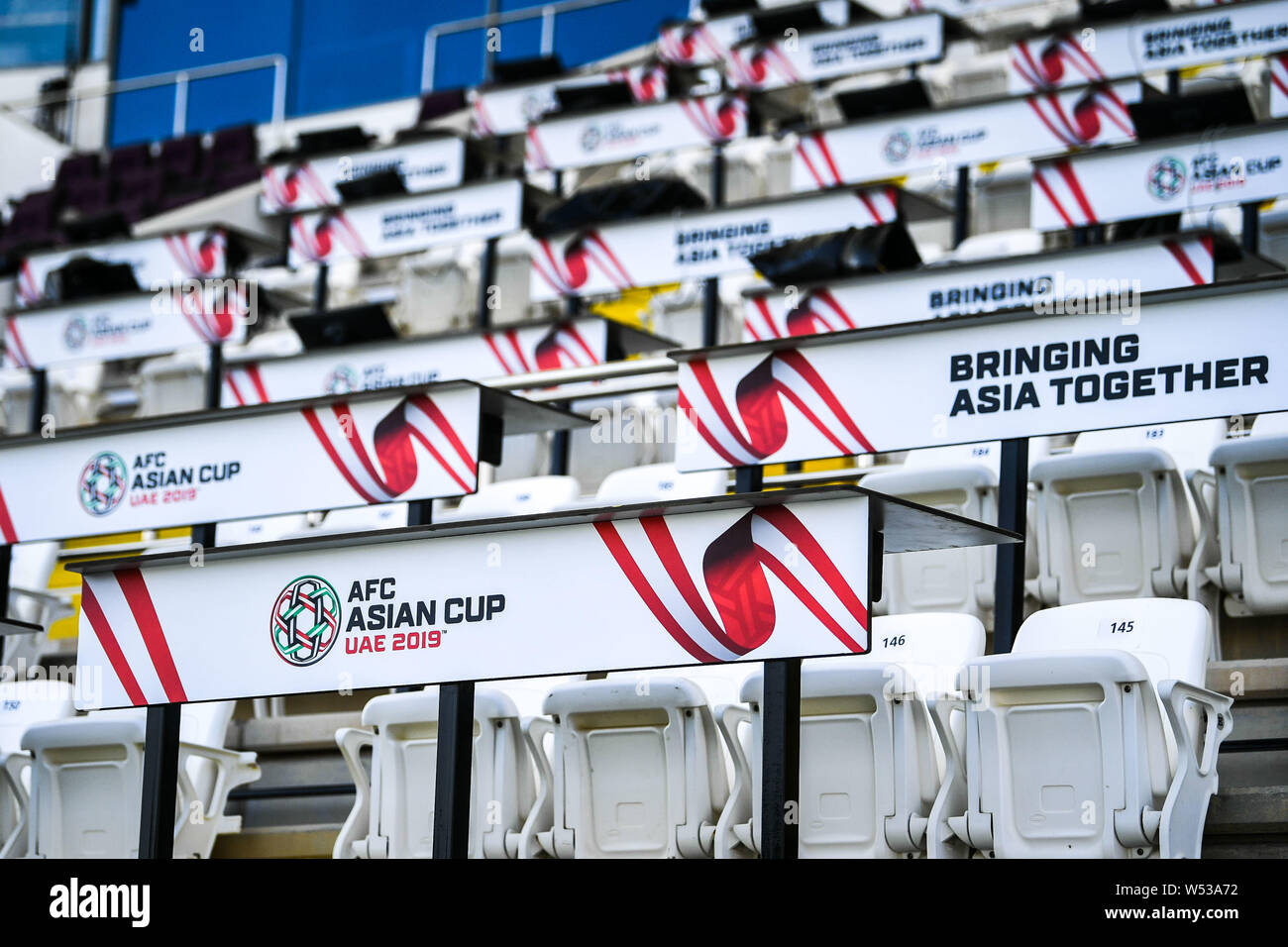 View of the Khalifa bin Zayed Stadium to host the AFC Asian Cup Group C