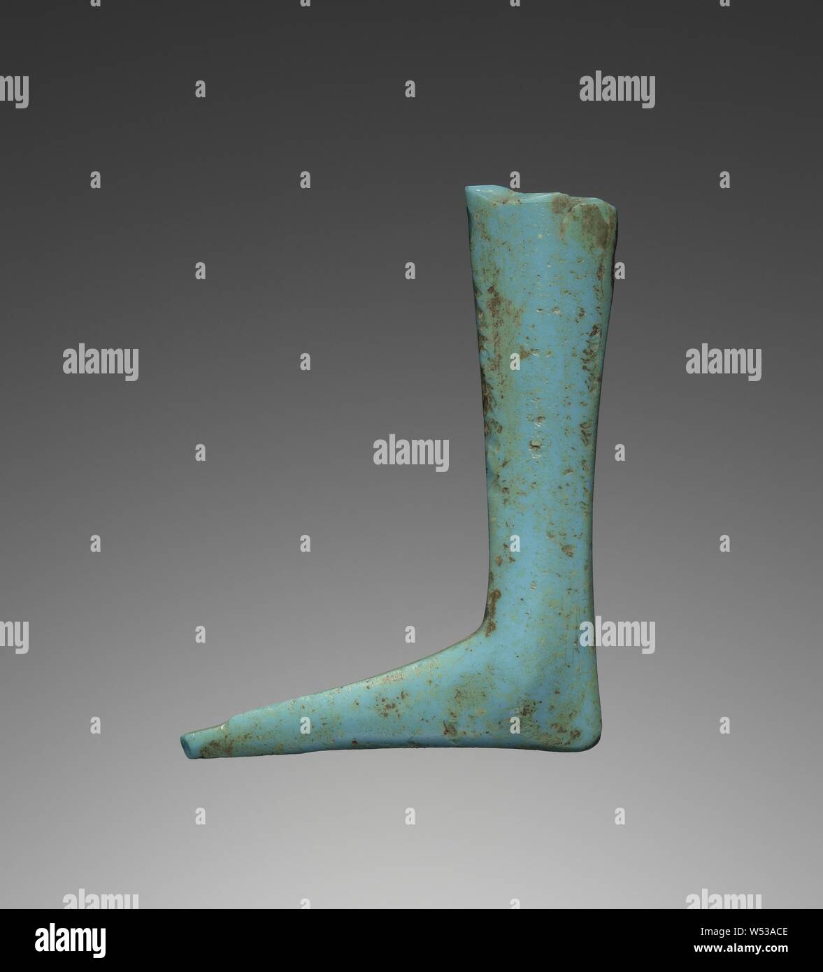 Inlay of a Leg, Unknown, Egypt, 1540 - 1075 B.C., Glass, 4.1 cm (1 5/8 in Stock Photo