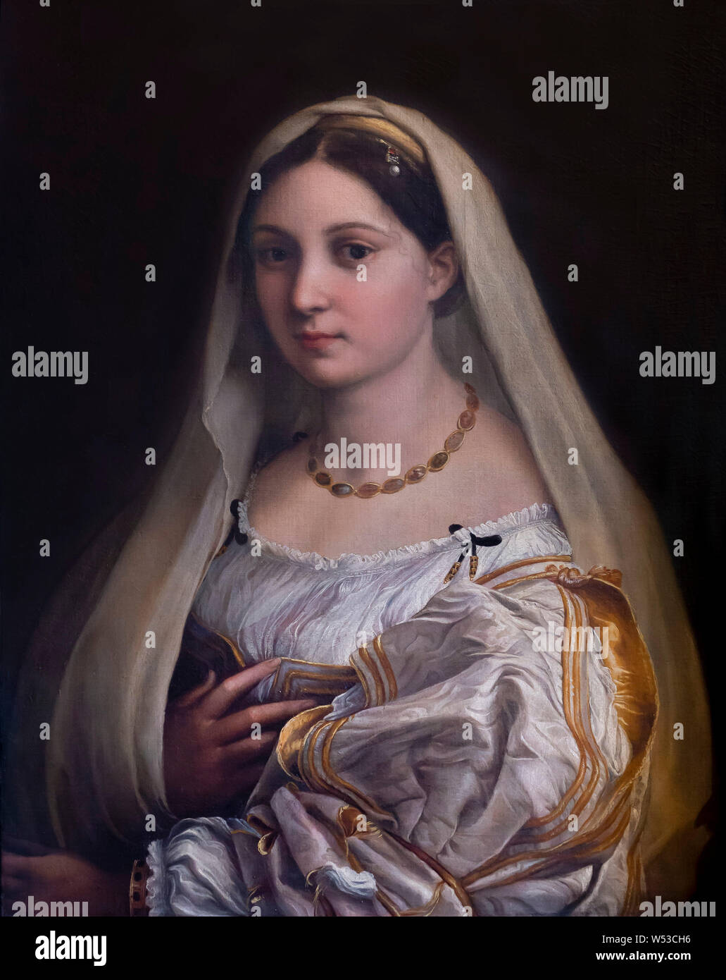 7x9/" Art Photo Print La Donna Velata by Raphael Painted in 1515