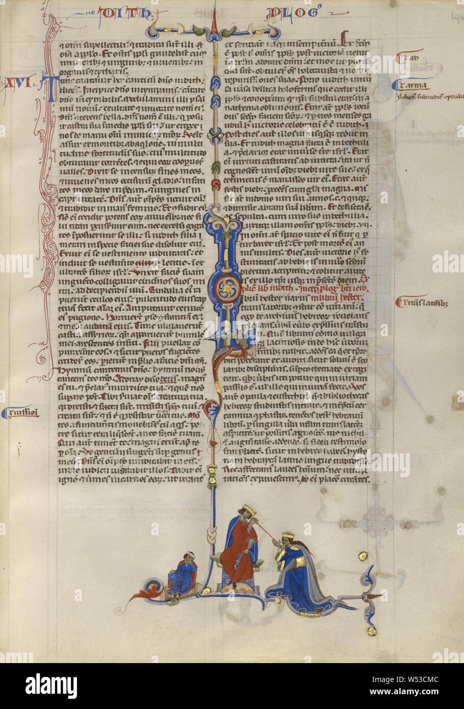 Initial L: Esther before King Ahausuerus, Unknown, Bologna, Italy ...