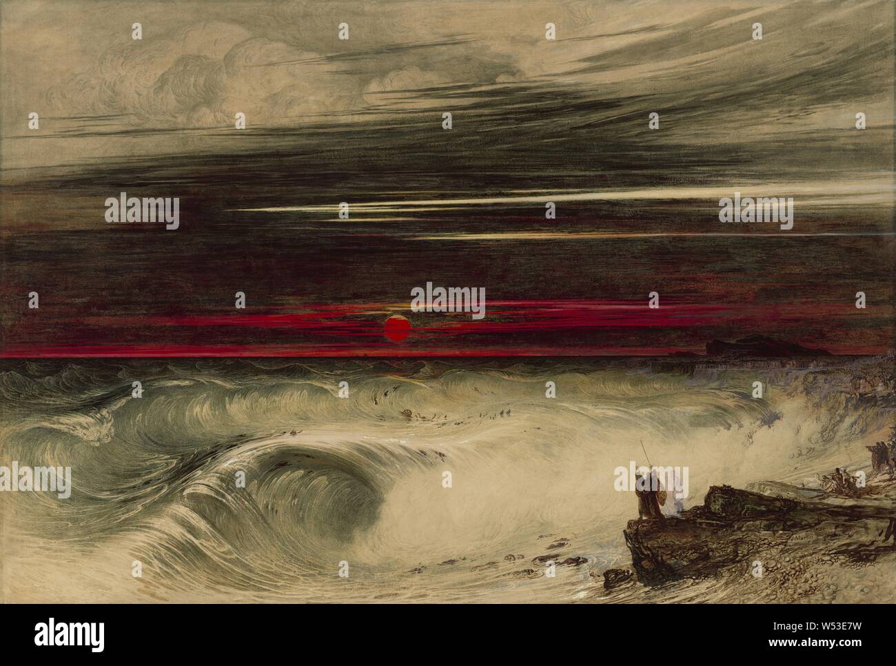 The Destruction Of Pharaoh S Host John Martin English 17 1854 United Kingdom 16 Watercolor And Oil Paint With Brown Ink And Scraping Out On Paper 58 4 85 7 Cm 23 33 3 4 In Stock Photo Alamy