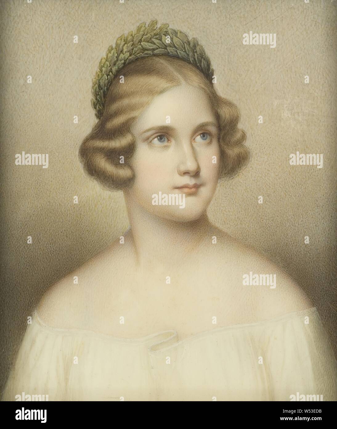 Adolf Theer, Jenny Lind, 18201887, singer, painting, Watercolor on