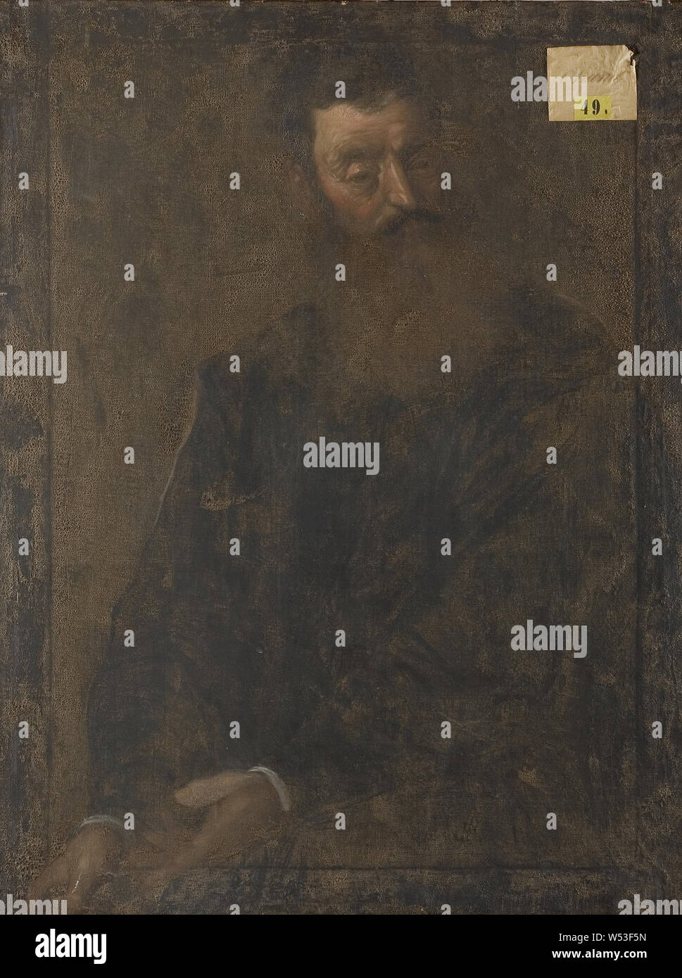 Man painting on canvas hi-res stock photography and images - Alamy