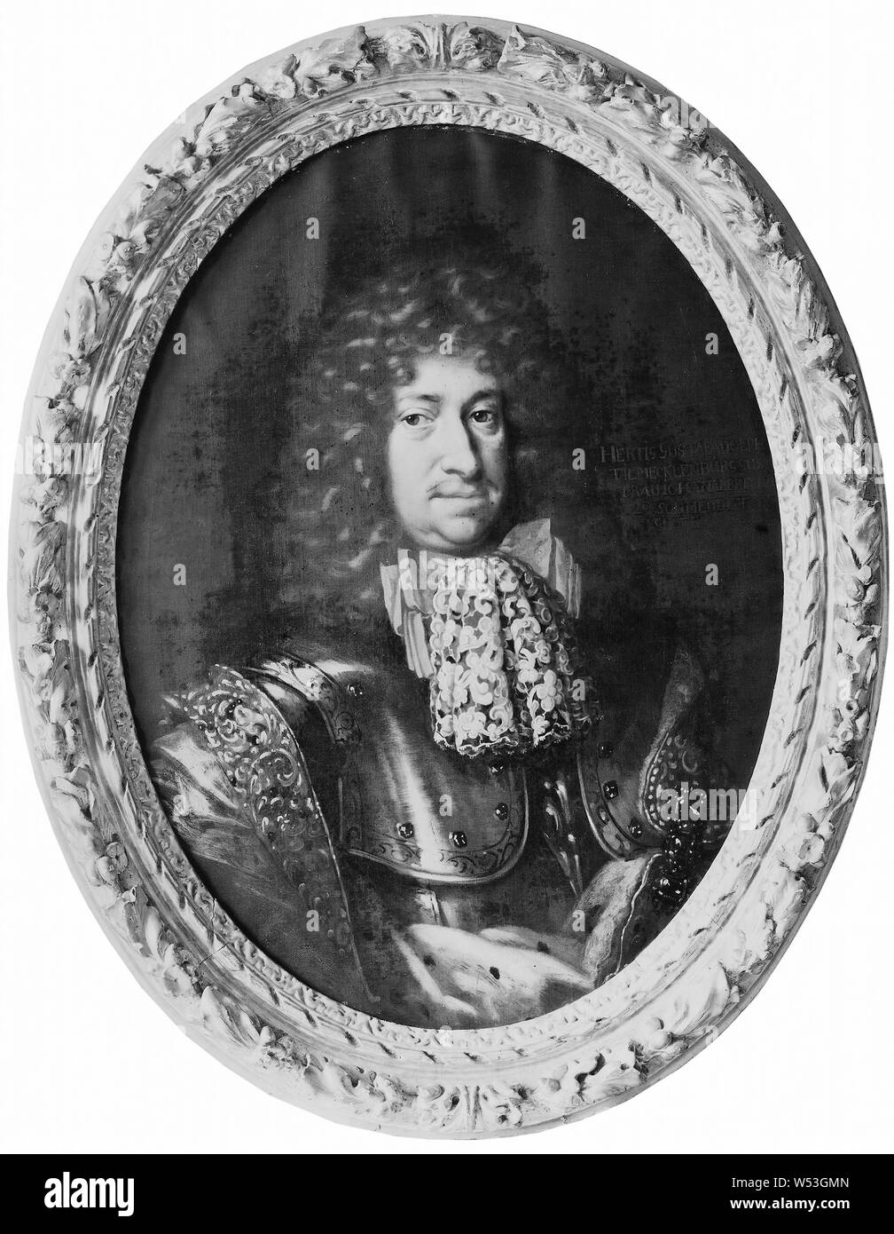 Attributed to David von Krafft, Gustav Adolf, 1633-1695, Duke of Mecklenburg-Gustrow, painting, Oil on canvas, Height, 83 cm (32.6 inches), Width, 64 cm (25.1), inches) Stock Photo