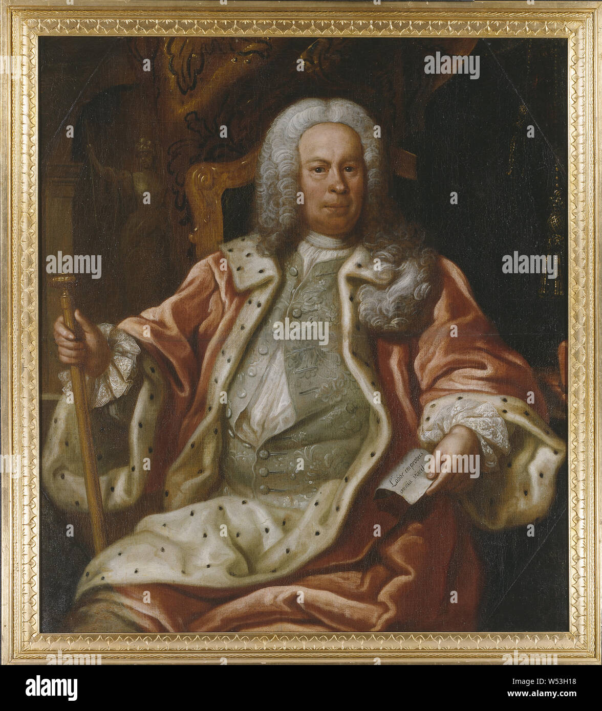 Frederic the Great (1712 - 1786), a portrait painting, circa 1780 Half  portrait in the style of the portraits by Anton Graff, 1781. The King is  wearing a plain blue uniform with