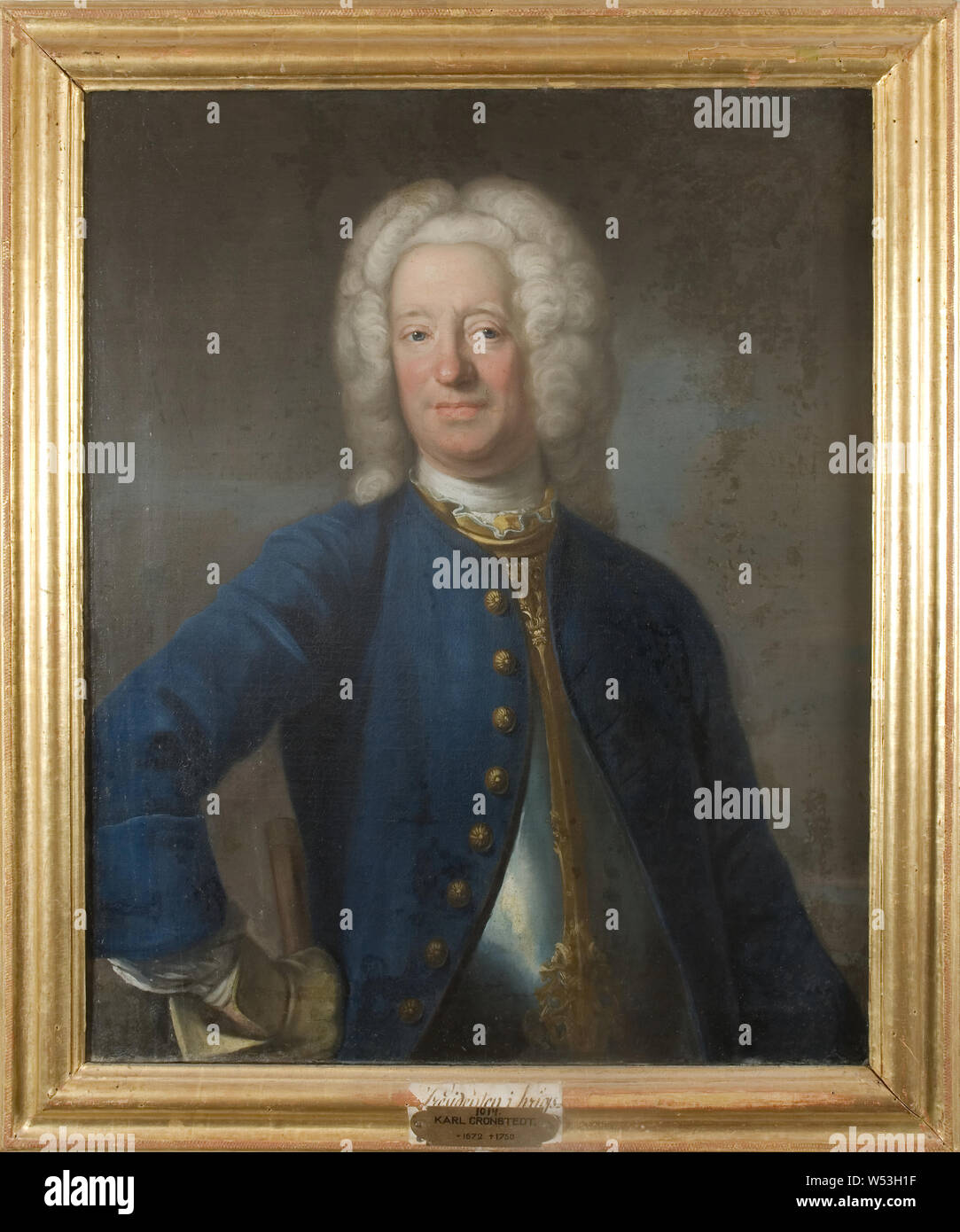 Attributed to Johan Henrik Scheffel, Karl Cronstedt, 1672-1750, painting, Oil on canvas, Height, 79 cm (31.1 inches), Width, 65 cm (25.5 inches) Stock Photo