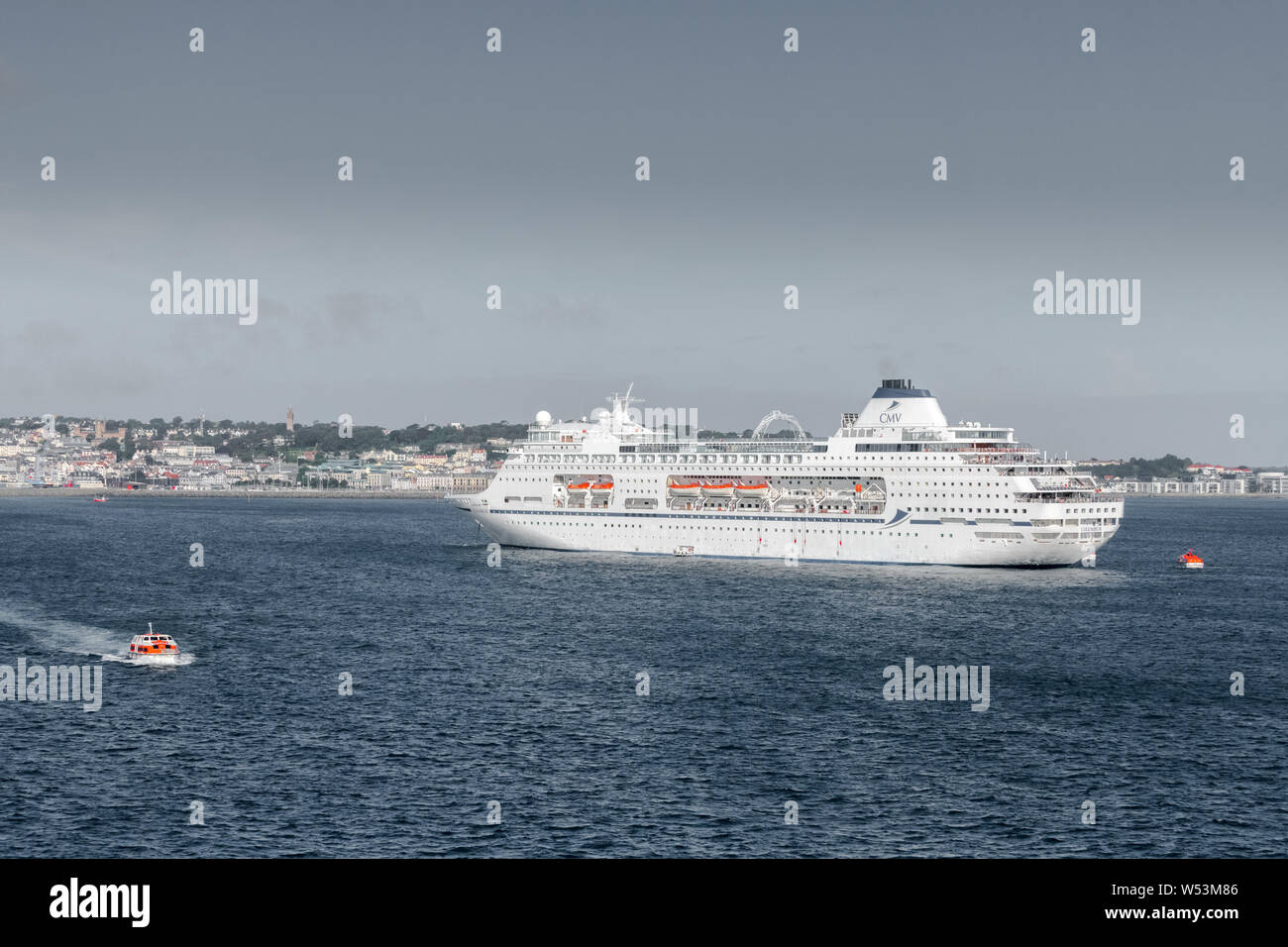 Cruise & Maritime Voyages cruise ship the Columbus anchored off the