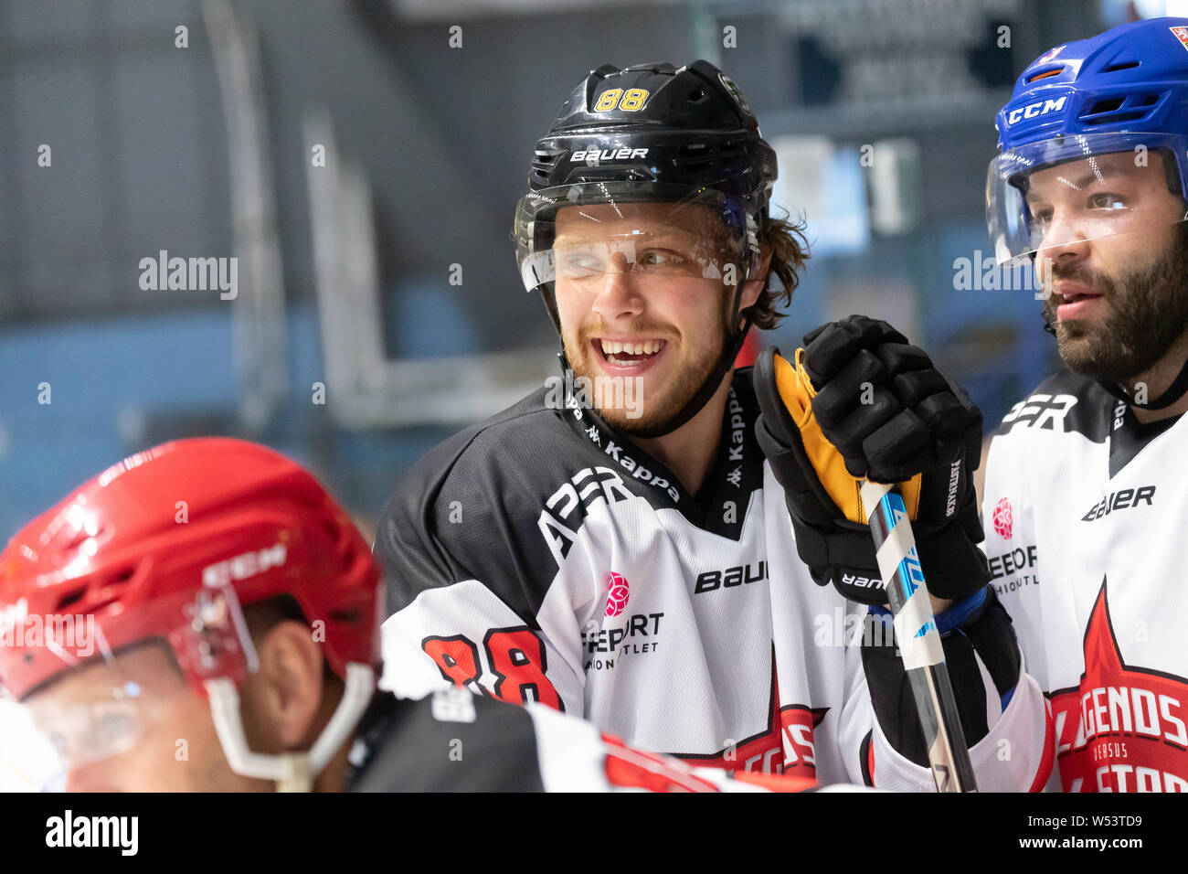 Hockey legend from All stars Czech Republic Team David Pastrnak (88) in