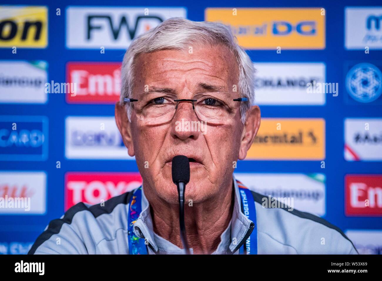 Head coach Marcello Lippi of Chinese national men's football team ...