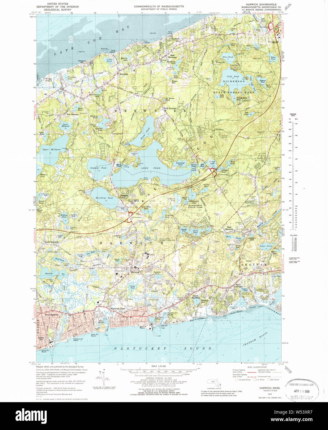 Map Of Harwich Ma Harwich Ma Cut Out Stock Images & Pictures - Alamy