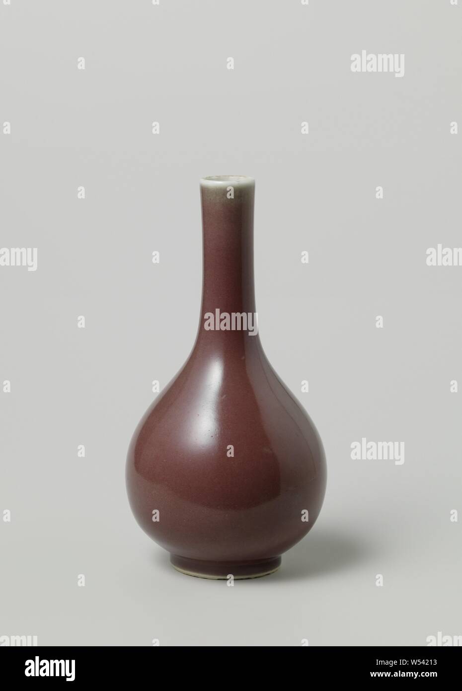 Pear Shaped Bottle Vase With A Red Glaze Bottle Shaped Vase Of