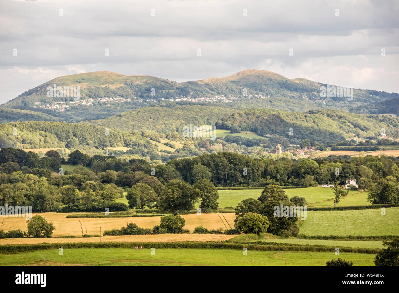 The Malvern Hills from Bringsty Common, Worcestershire, England, UK Stock Photo Alamy