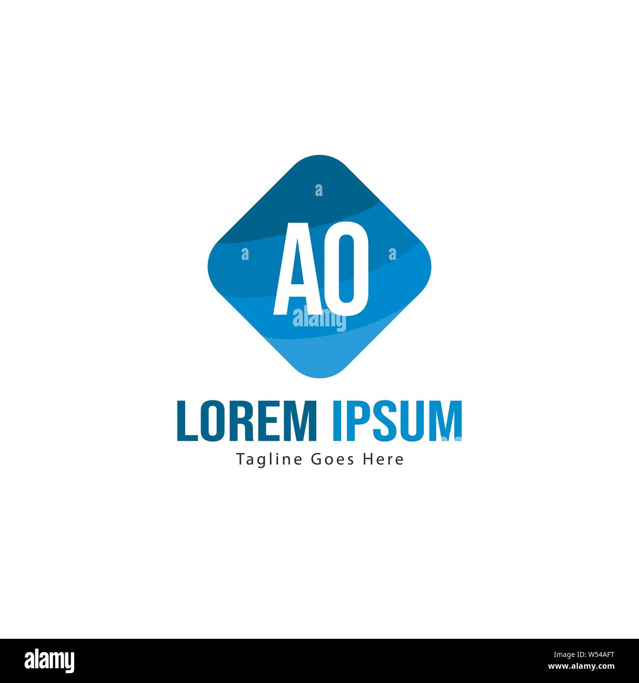 Ao letter design hi-res stock photography and images - Alamy