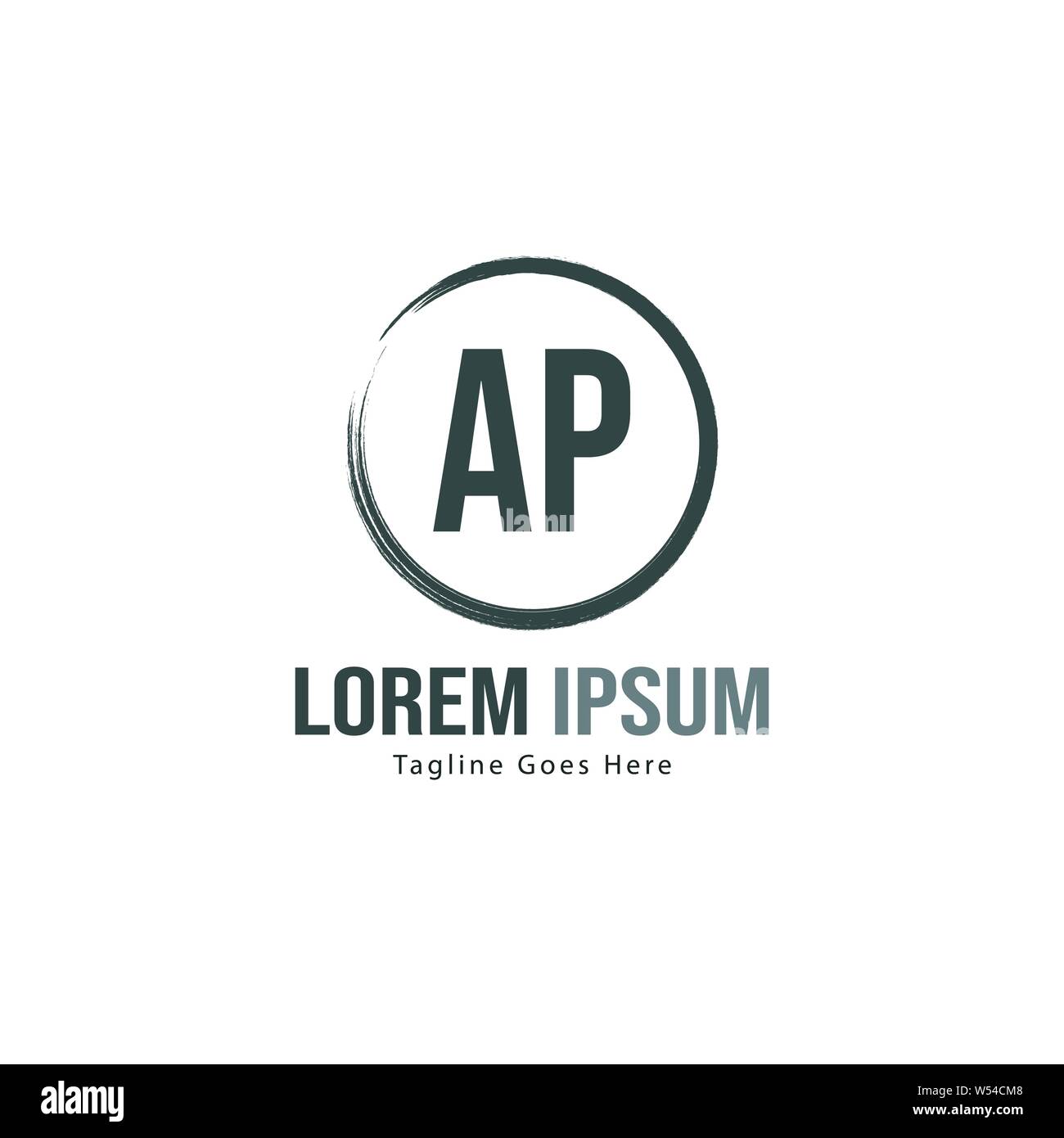 AP Letter Logo Design. Creative Modern AP Letters Icon Illustration ...