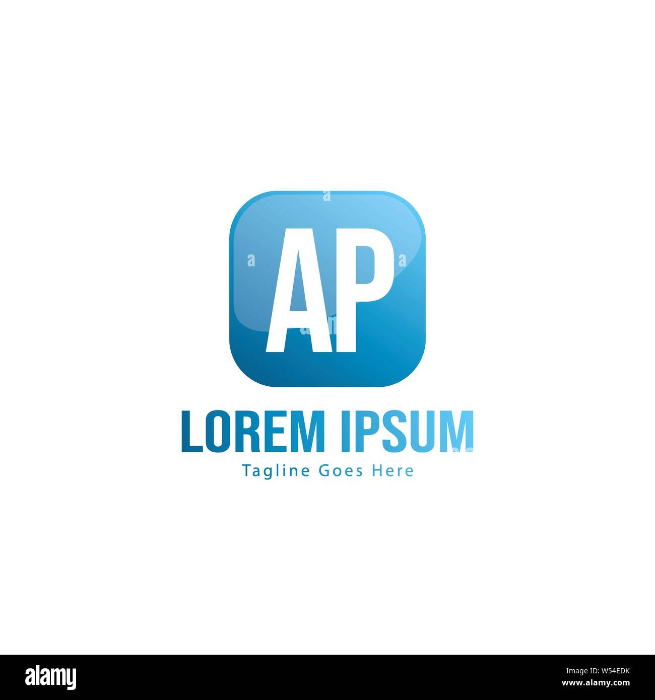 AP Letter Logo Design. Creative Modern AP Letters Icon Illustration ...