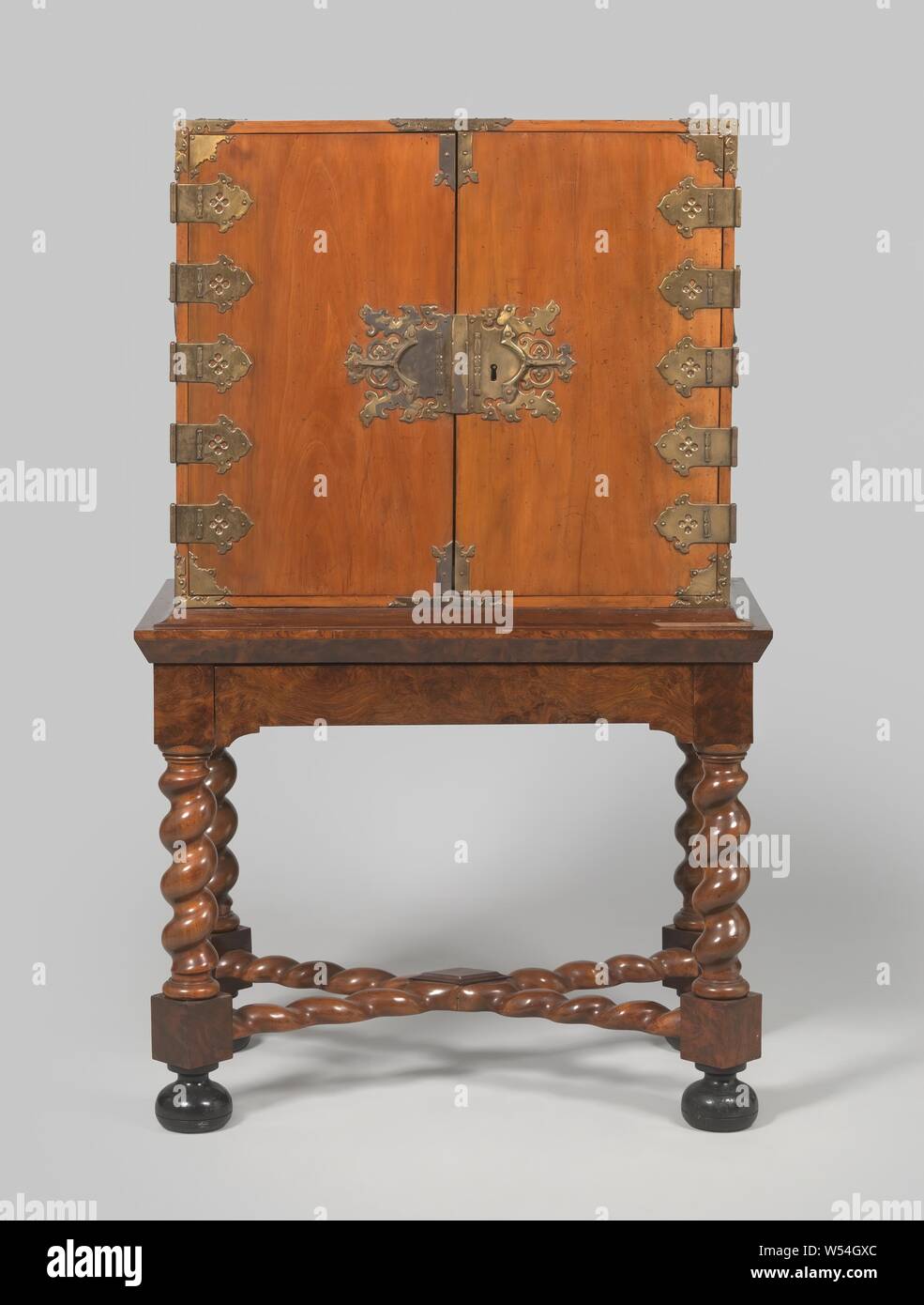Cupboard Of Indonesian Wood On Base Cupboard Of Indonesian Wood