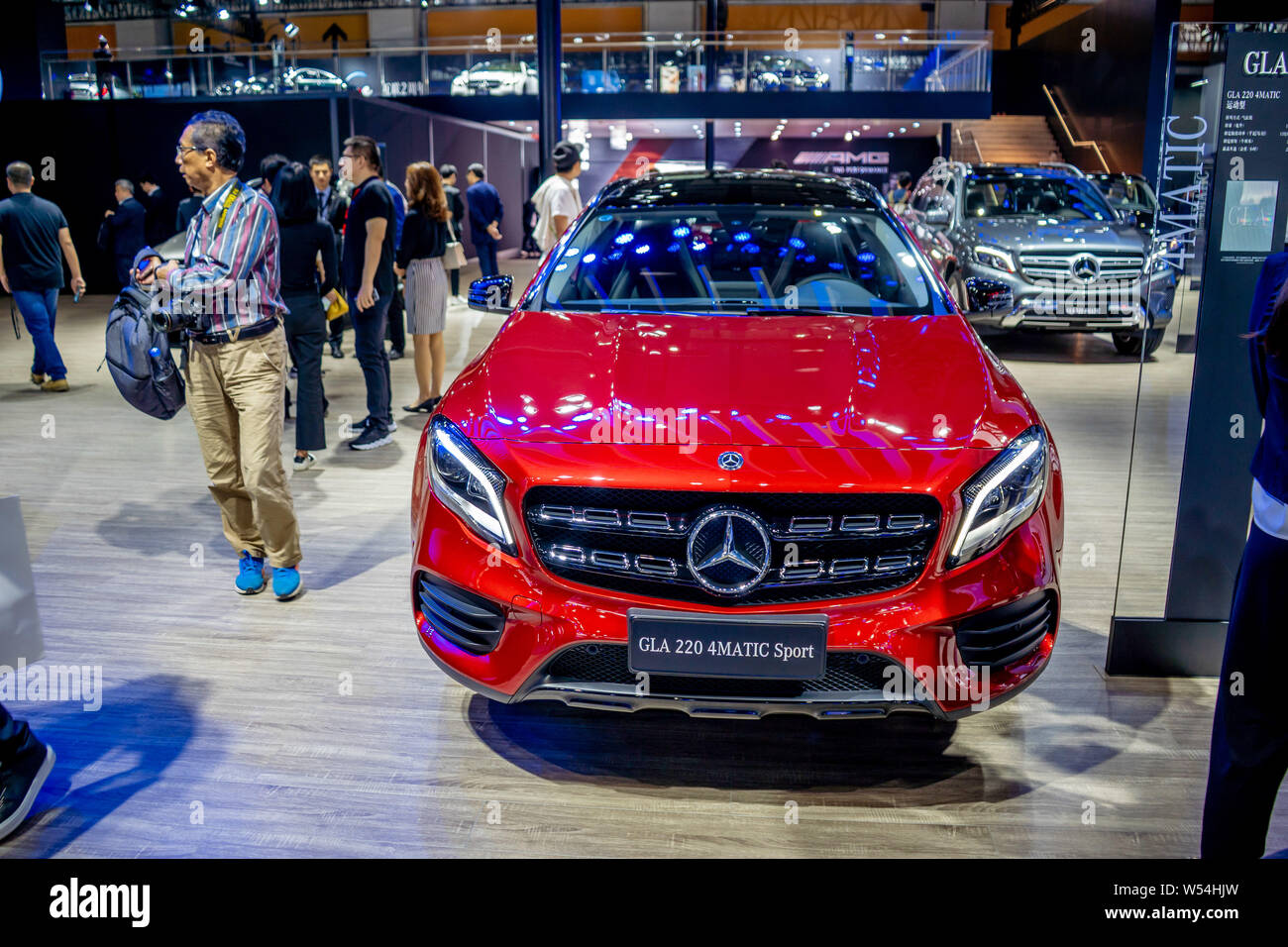 --FILE--A GLA 220 4MATIC Sport car of Mercedes-Benz is displayed during the 16th China (Guangzhou) International Automobile Exhibition, also known as Stock Photo