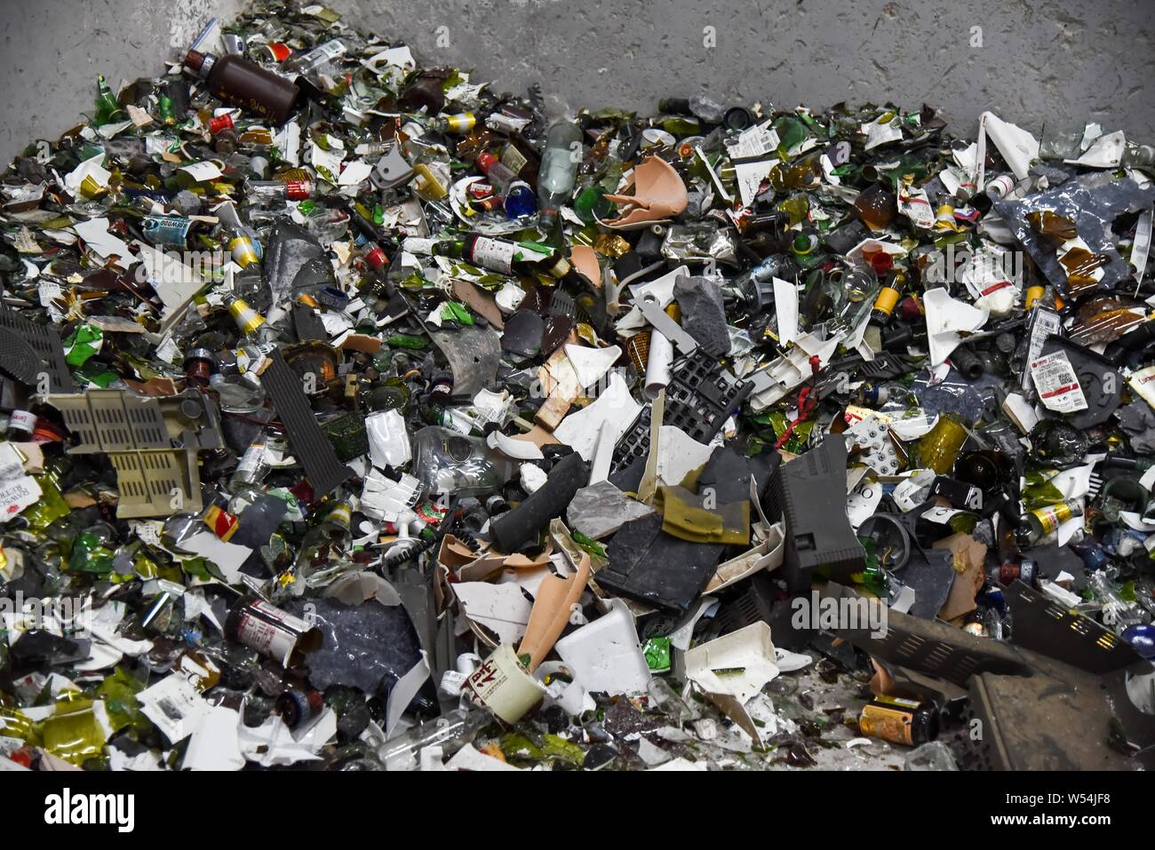 Beer bottles and pots are smashed by customers to stress their ...