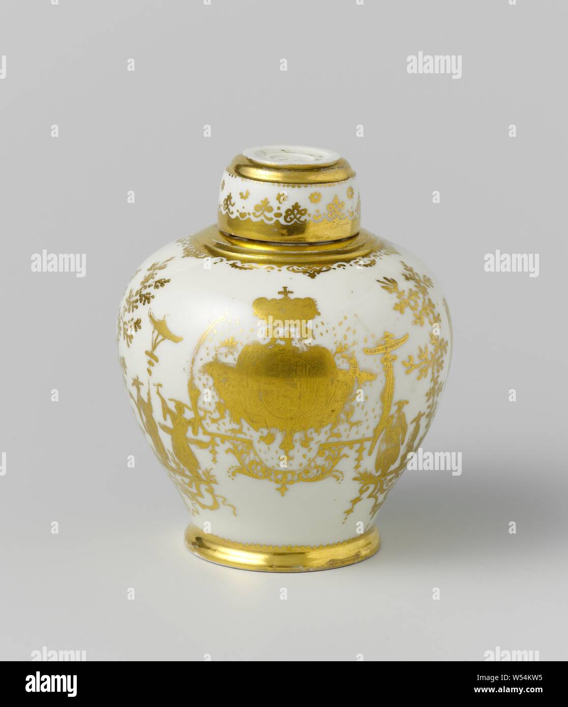 Tea caddy with the arms of the Dukes of Lorraine, Caddy with the coat of arms of the Dukes of