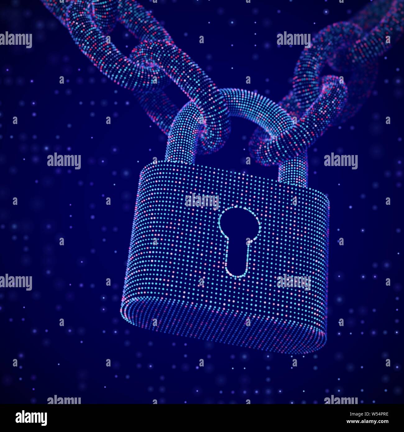 The concept of digital data protection: a closed lock on the chain ...