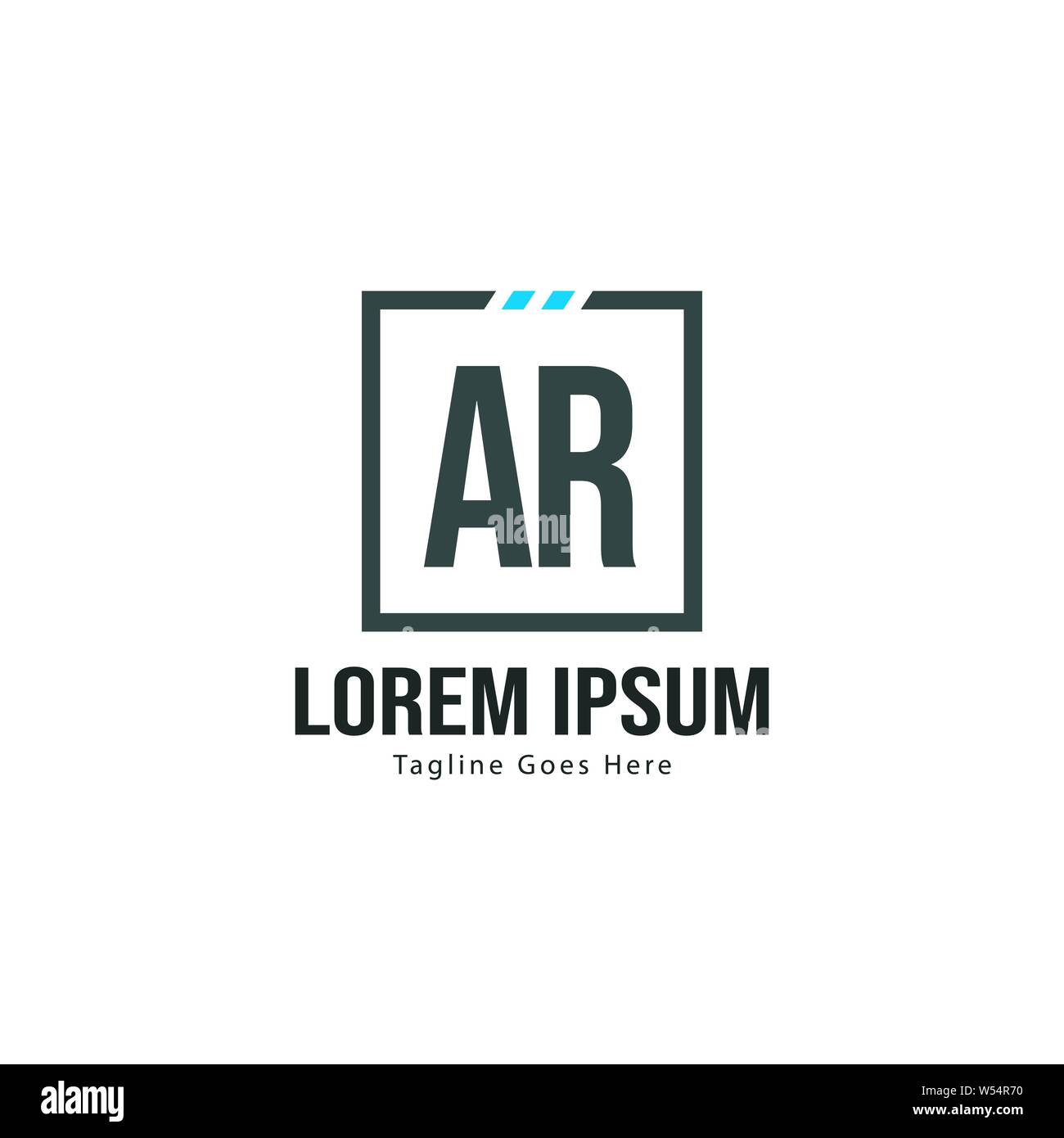 AR Letter Logo Design. Creative Modern AR Letters Icon Illustration ...