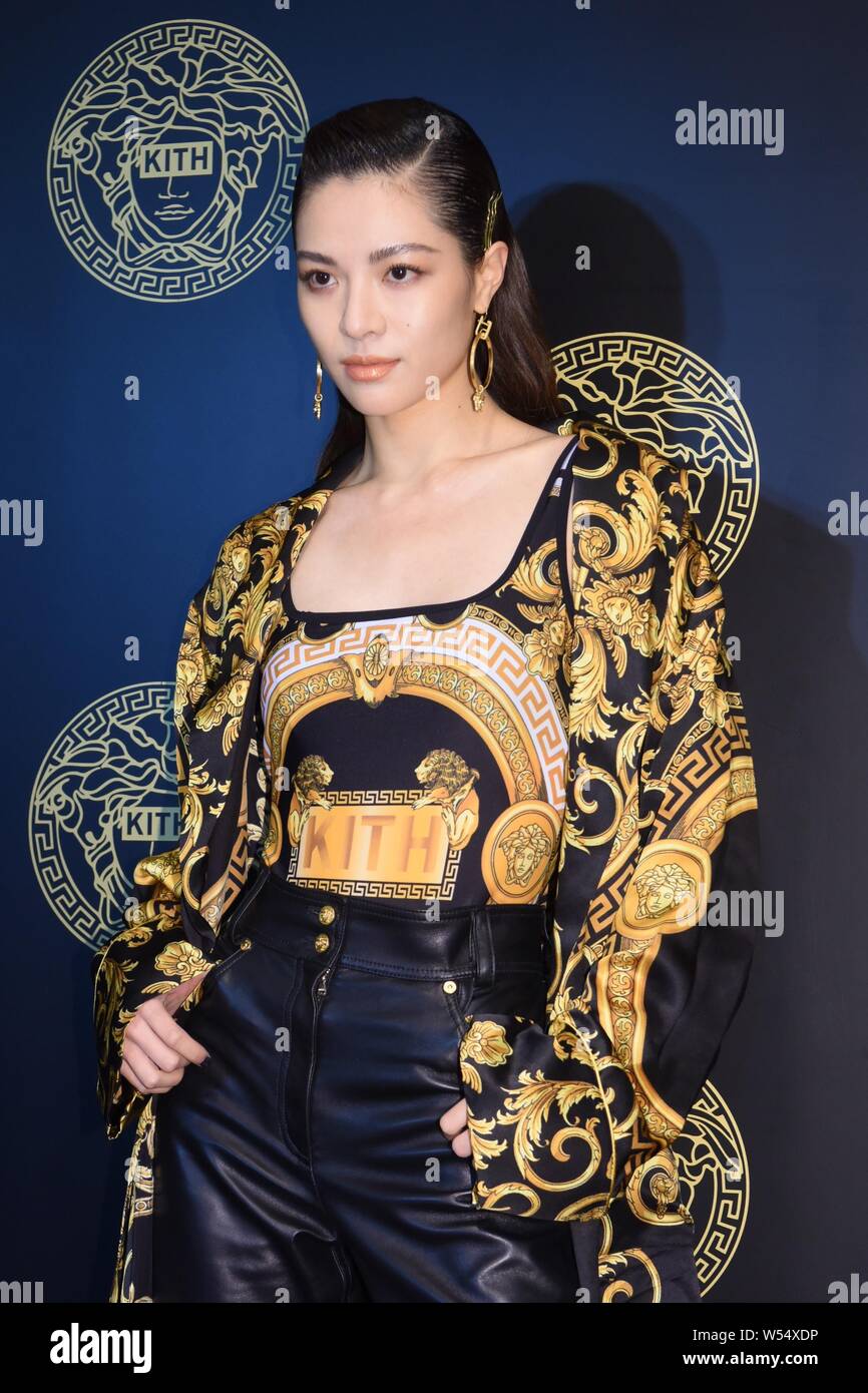 Chinese actress Zhong Chuxi attends a promotional event for Versace in  Shanghai, China, 27 February 2019 Stock Photo - Alamy