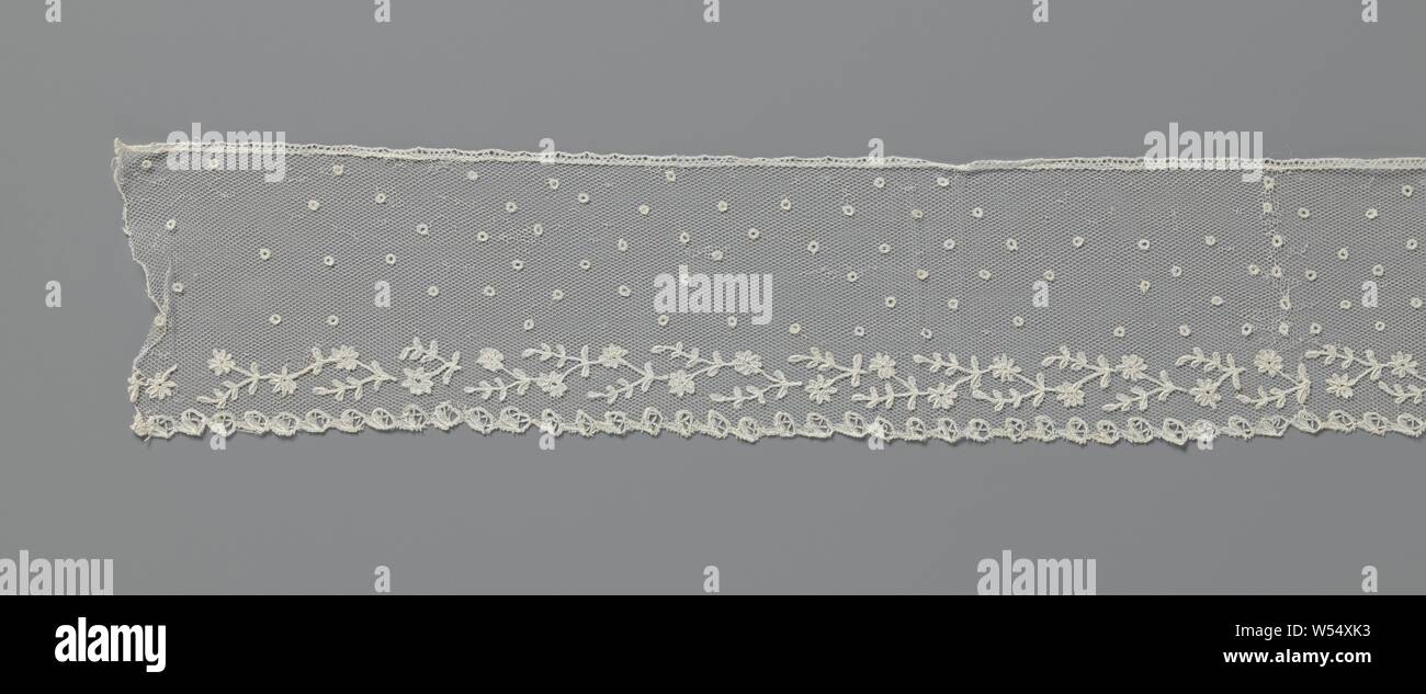 Black Blossoms narrow lace trim, 6.5cm - Small Bobbins
