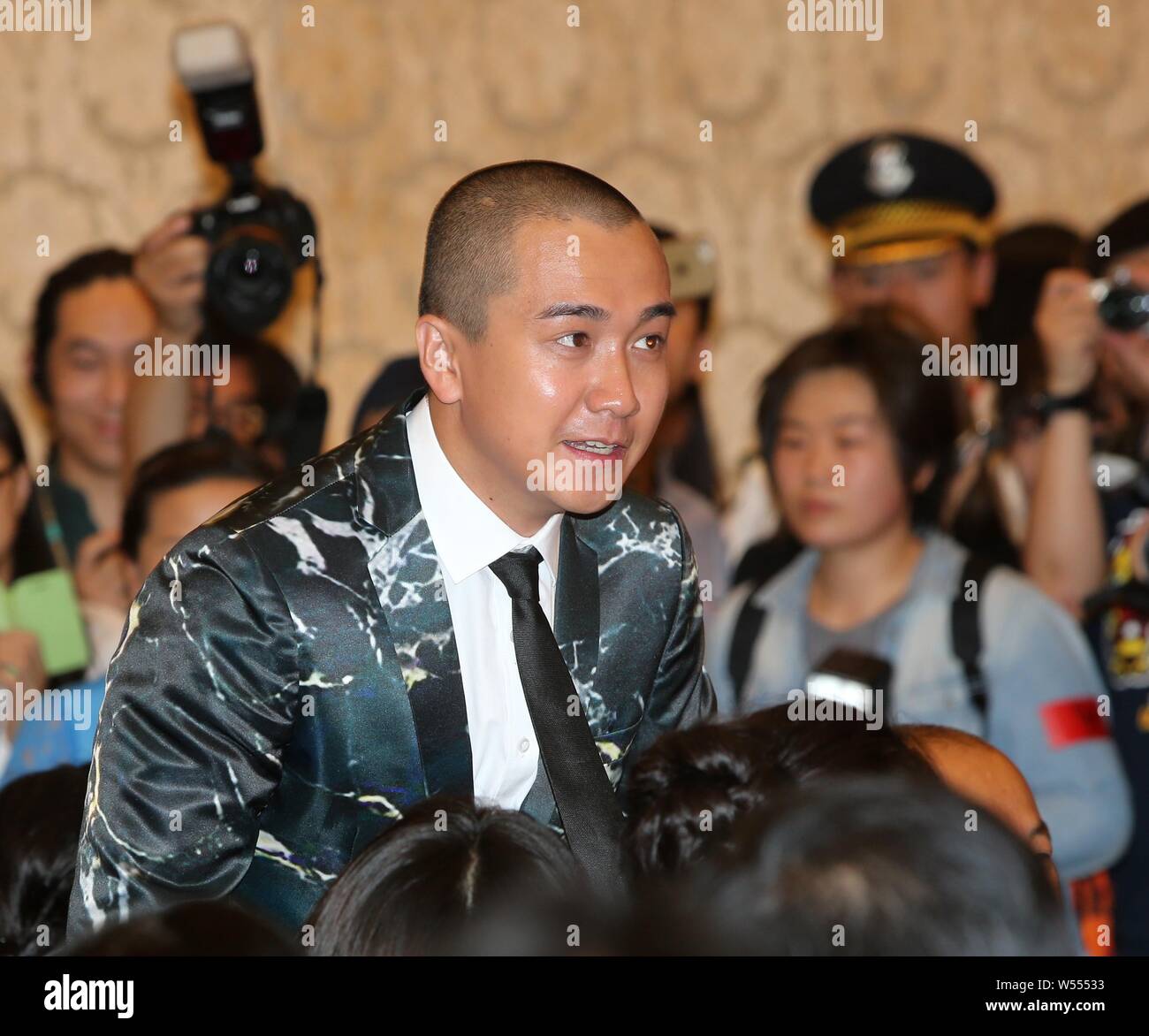 FILE--Chinese actor Zhai Tianlin attends a press conference for new TV  series "White Deer Plain" in Xi'an city, northwest China's Shaanxi province  Stock Photo - Alamy