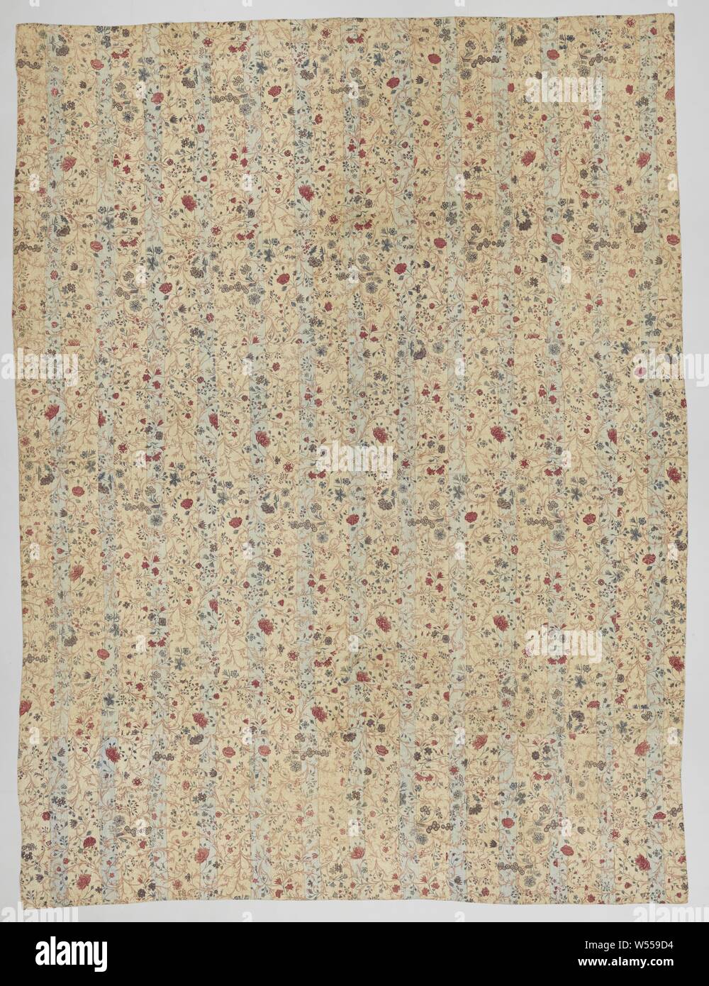 Stitched stitches bedspread, Stitched stitches bedspread., Voor-Indie, c. 1600 - c. 1980, cotton (textile), chintz, h 263 cm × w 197 cm Stock Photo