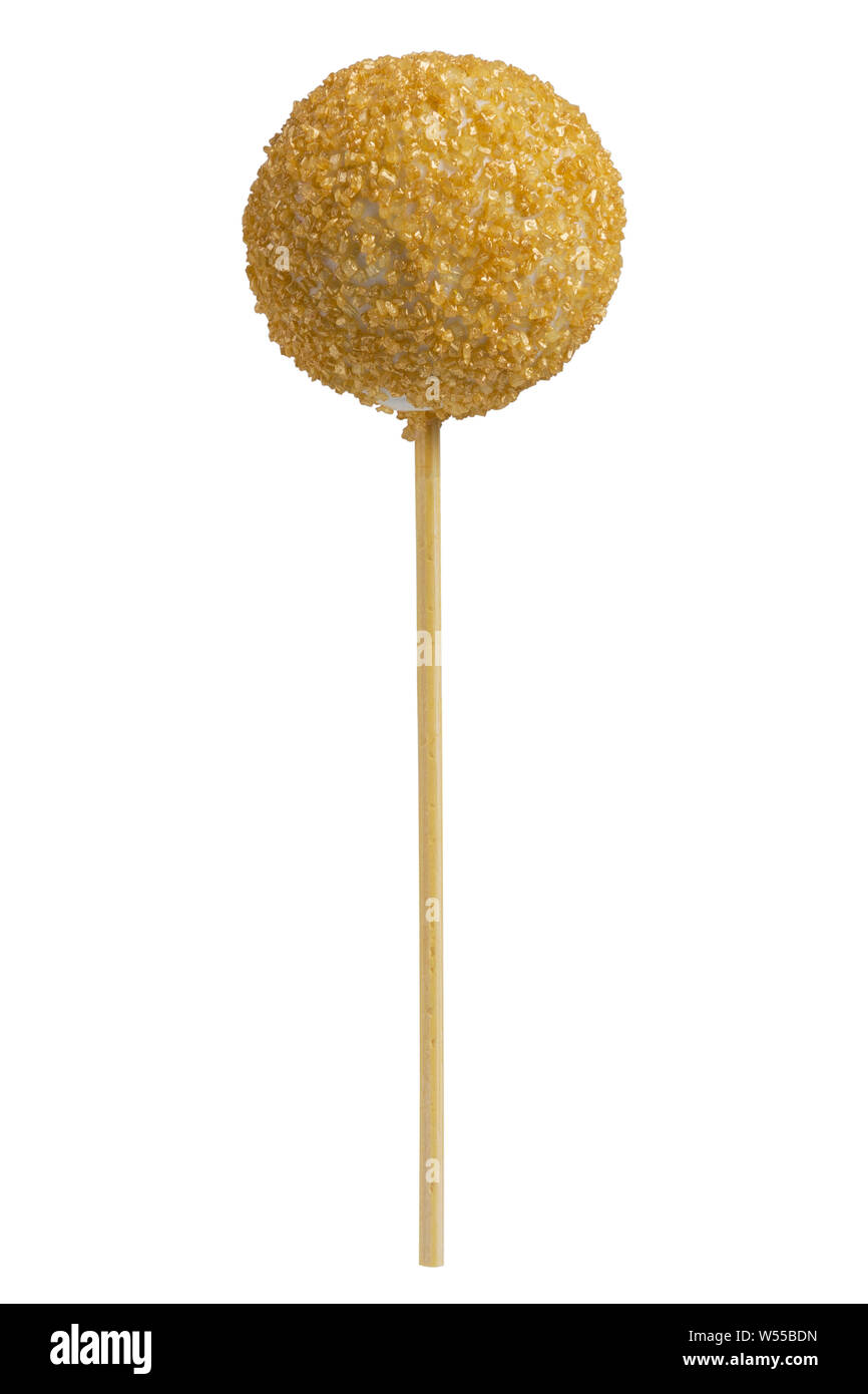 Round candy on a stick isolated on white background Stock Photo Alamy