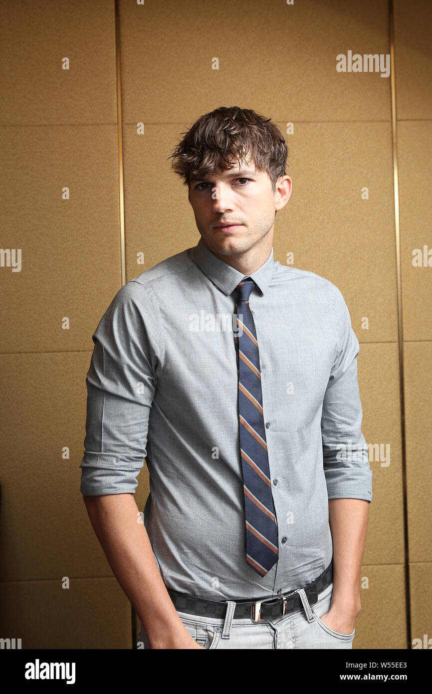 American actor Christopher Ashton Kutcher poses for portrait photos