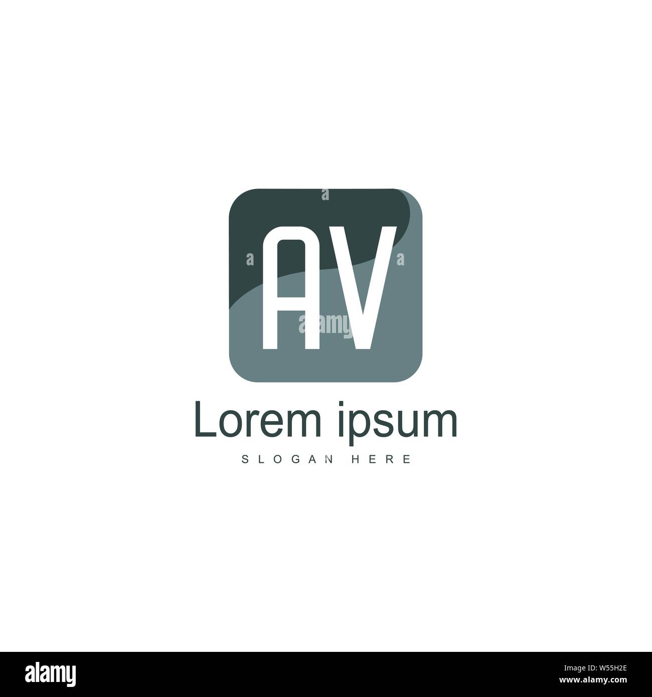 AV Letter Logo Design. Creative Modern AV Letters Icon Illustration ...