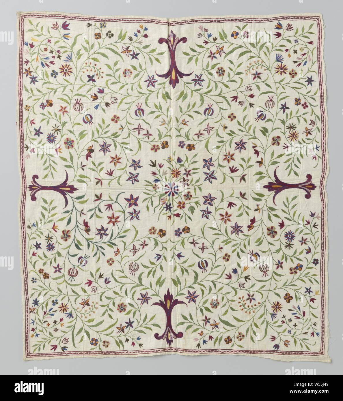 Dress of oriental textile with multi 