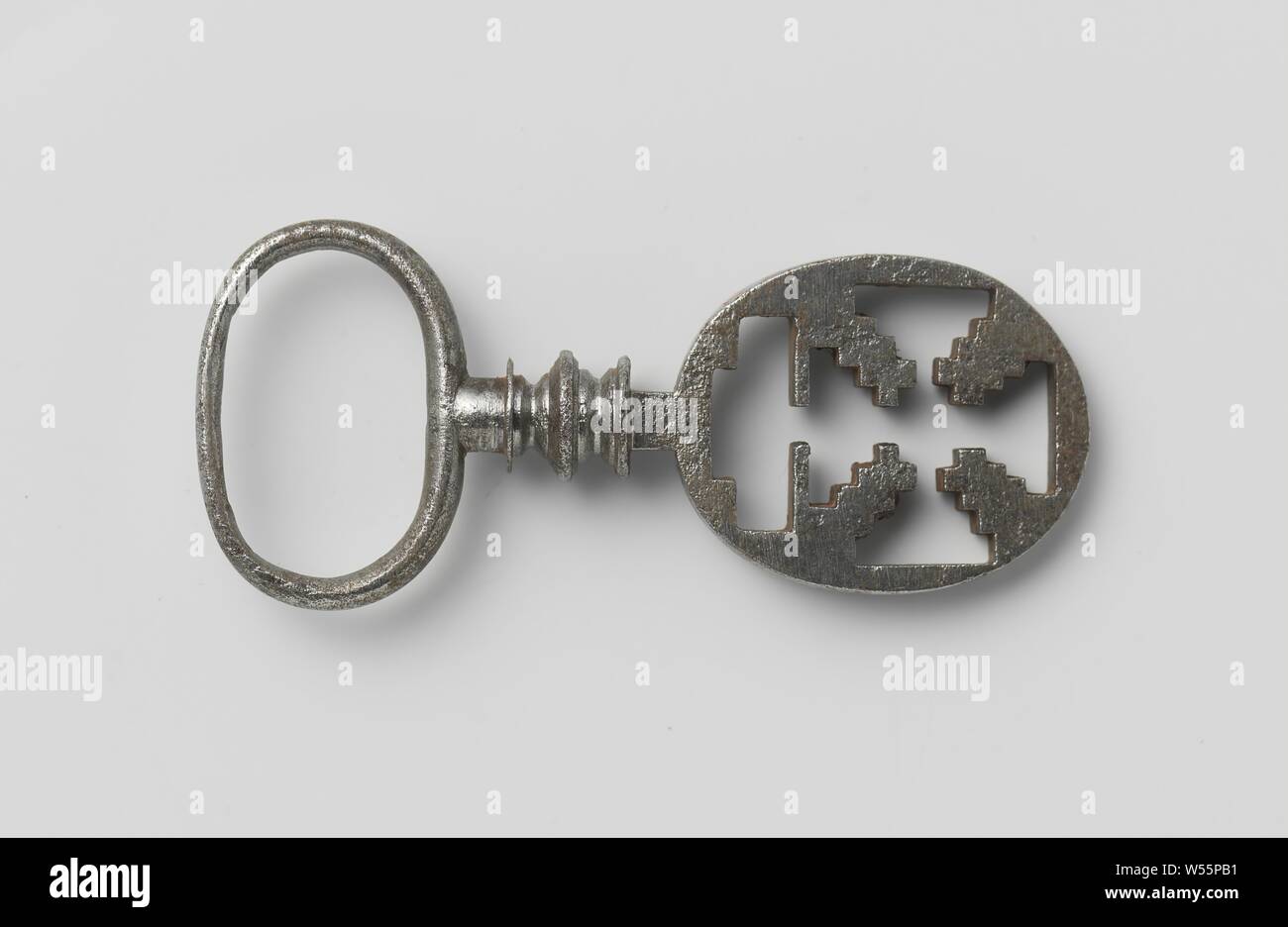 iron Lufa single piece big key ring, Shape: Round