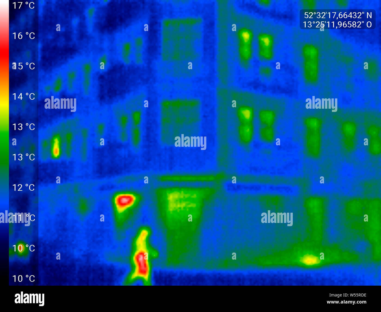 Waermebild Haus Fassade Waermedaemmung Berlin Nur Fuer