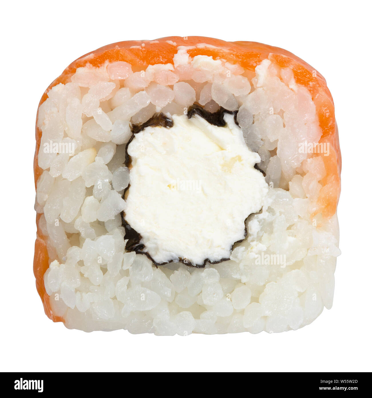 sushi roll isolated on white background Stock Photo